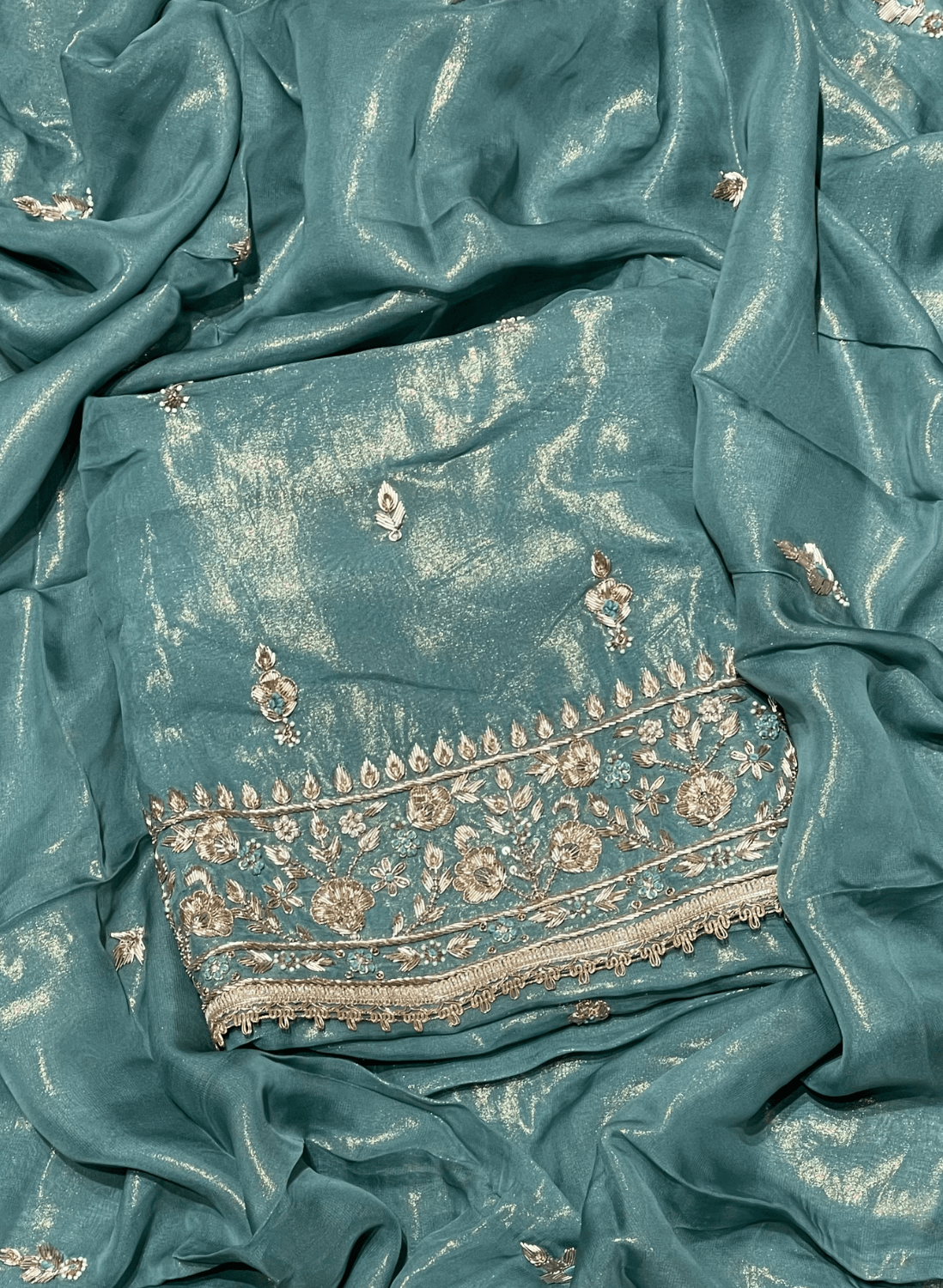 Glass Shimmer | Suit | Party Wear | Wedding | Jaggo | Ring Ceremony | Festival | FS148