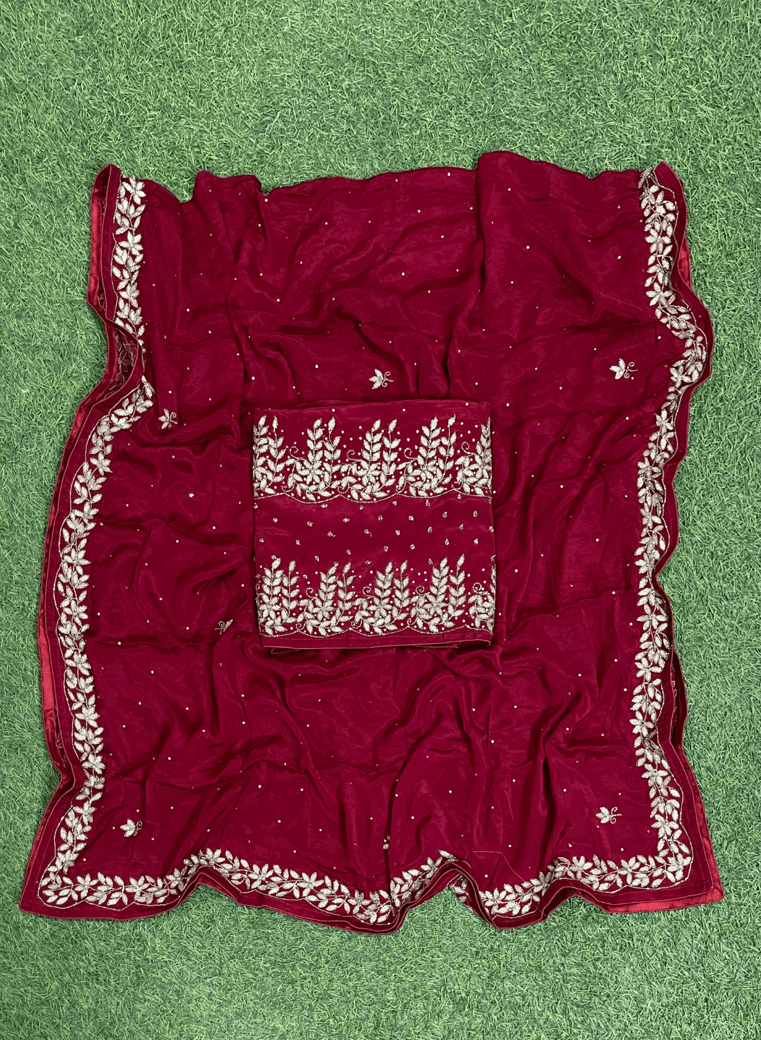 Mehroon | Crepe | Crepe Suit | Wedding | Party Wear | Ring Ceremony | Festival Suit | Allover suit|