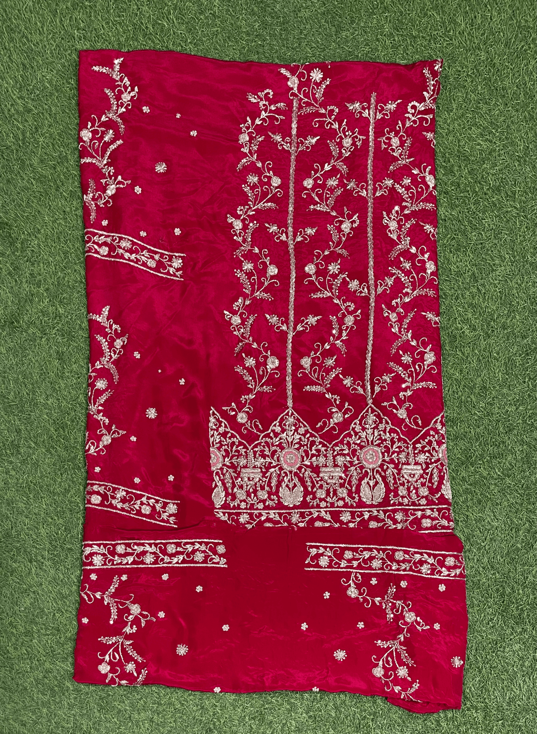 FS127 | Red | Crepe Suit | Wedding | Party Wear |Baridal | Ring Ceremony | Festival Suit | Allover suit | F9BCAAA