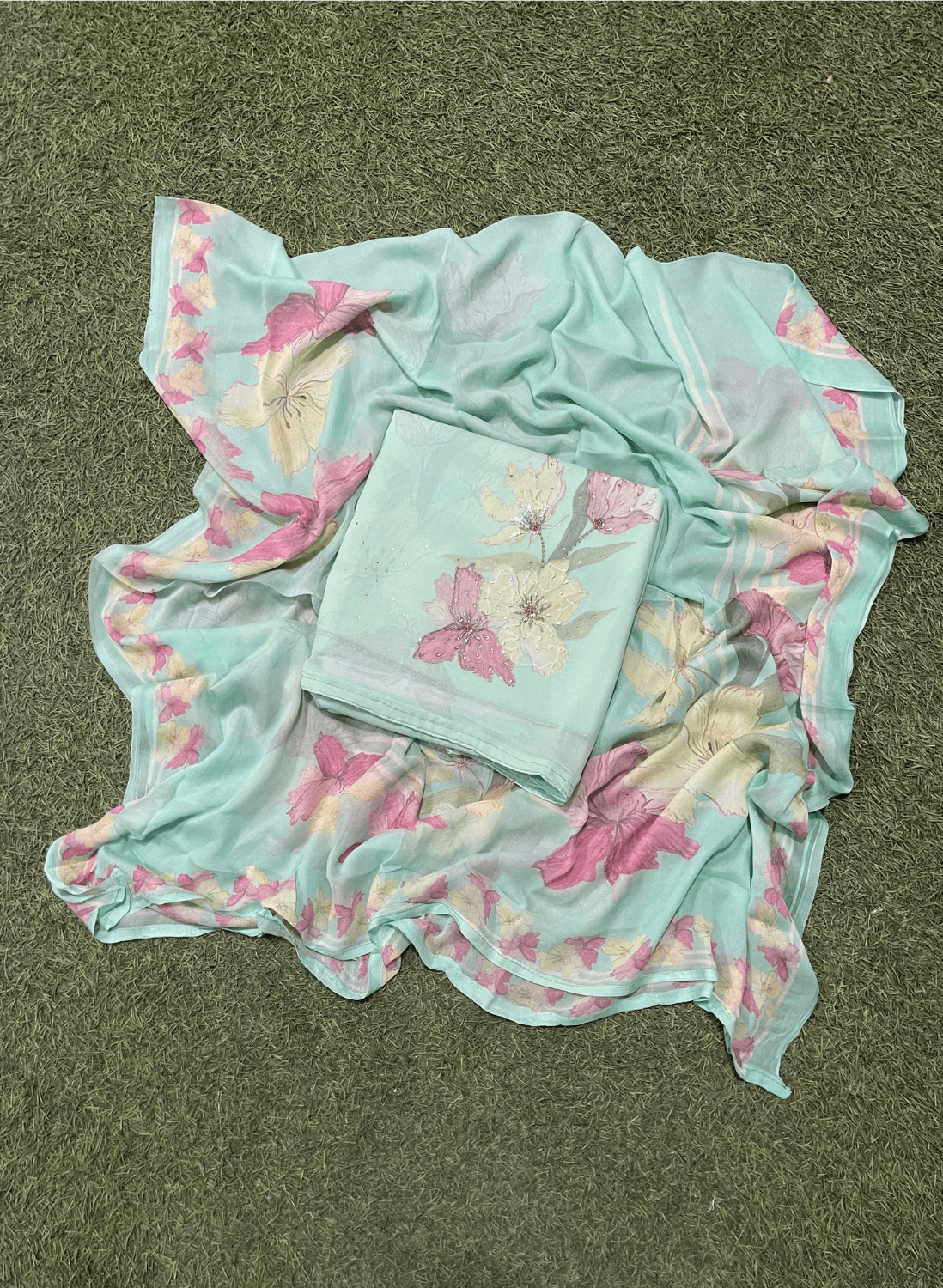 Georgette Suit | Party Wear | Wedding | Jaggo | Ring Ceremony | Festival | FS526