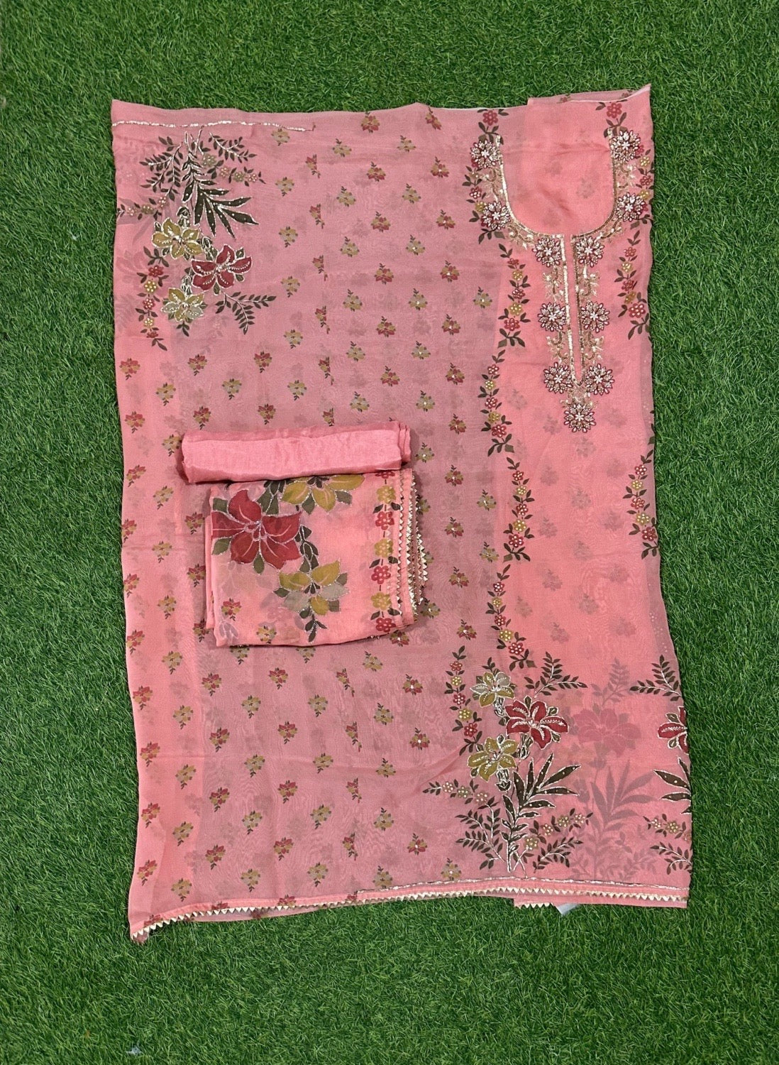 Gajari Organza Suit | Party Wear | Wedding | Ring Ceremony | Festival | Bridal | FS001