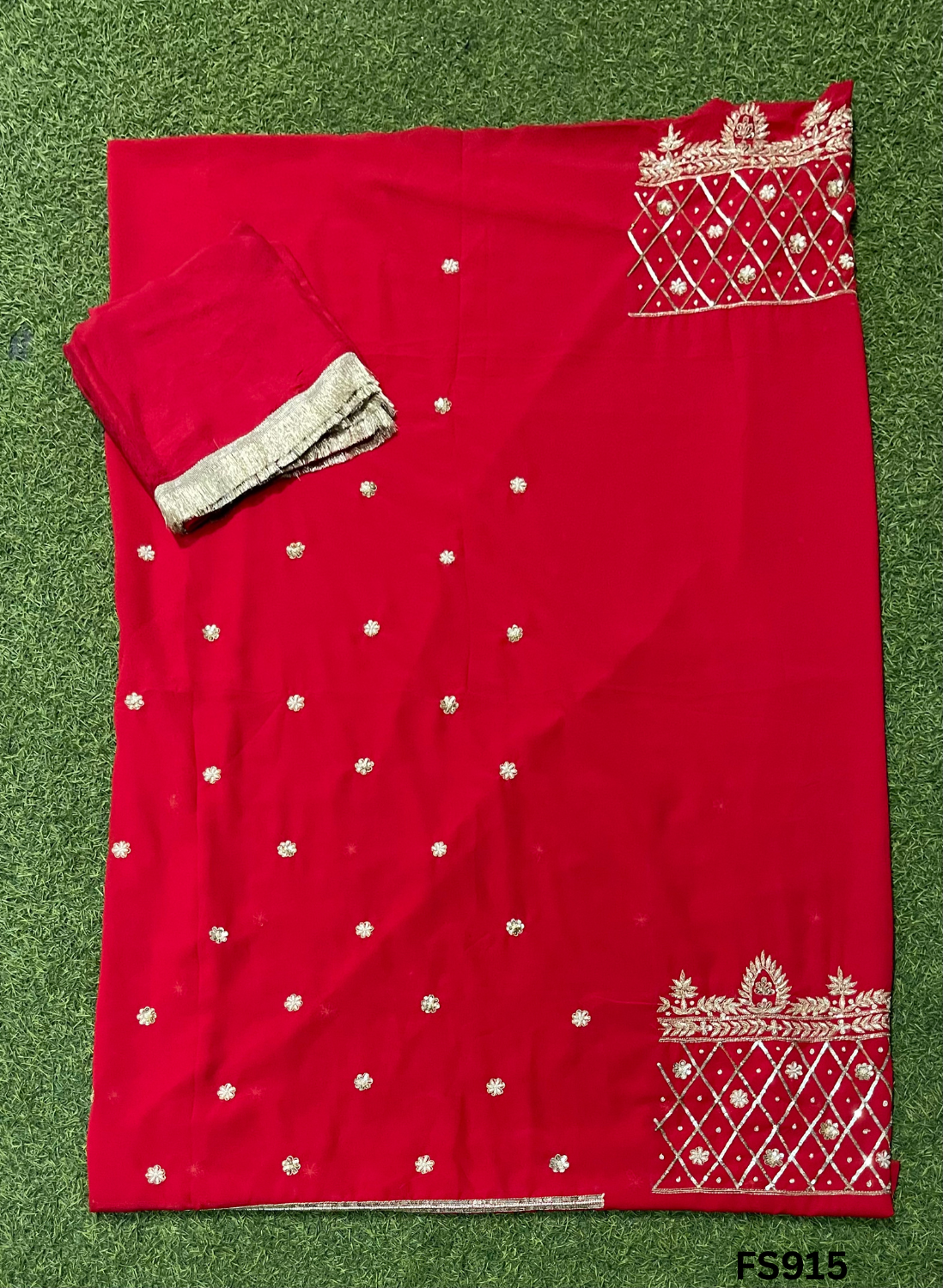 FS915 | Red | Georgette Suit | Casual Wear | Regular Wear | Festival |