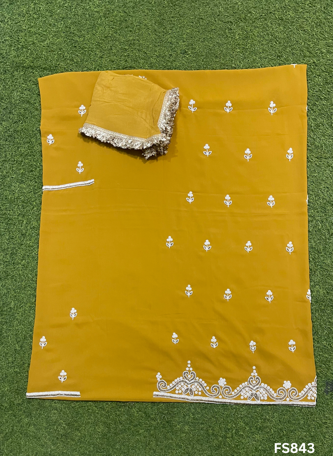 FS843 | Mustred | Georgette Suit | Casual Wear | Regular Wear | Festival|