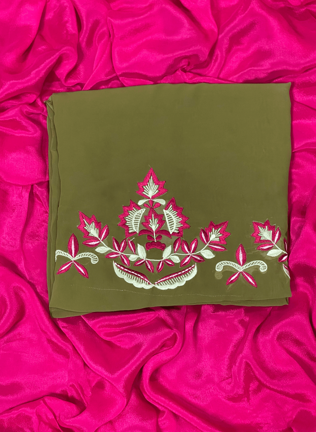 Mehandi Shade | Georgette Suit | Party Wear | Wedding | Jaggo | Ring Ceremony | Festival| FS517
