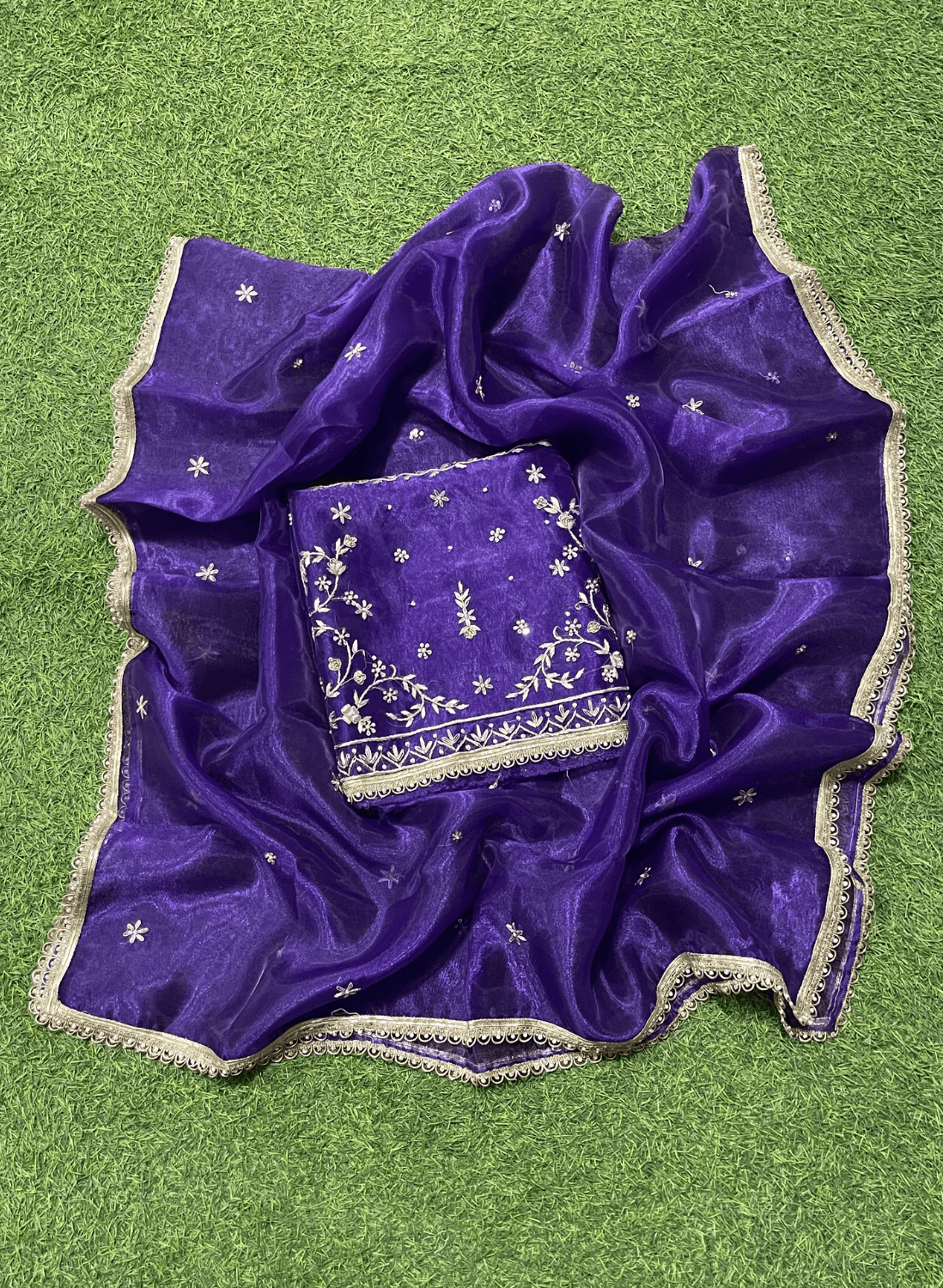 FS216 | Glass Shimmer Suit | Party Wear | Wedding | Jaggo | Ring Ceremony | Festival | F9IAAA