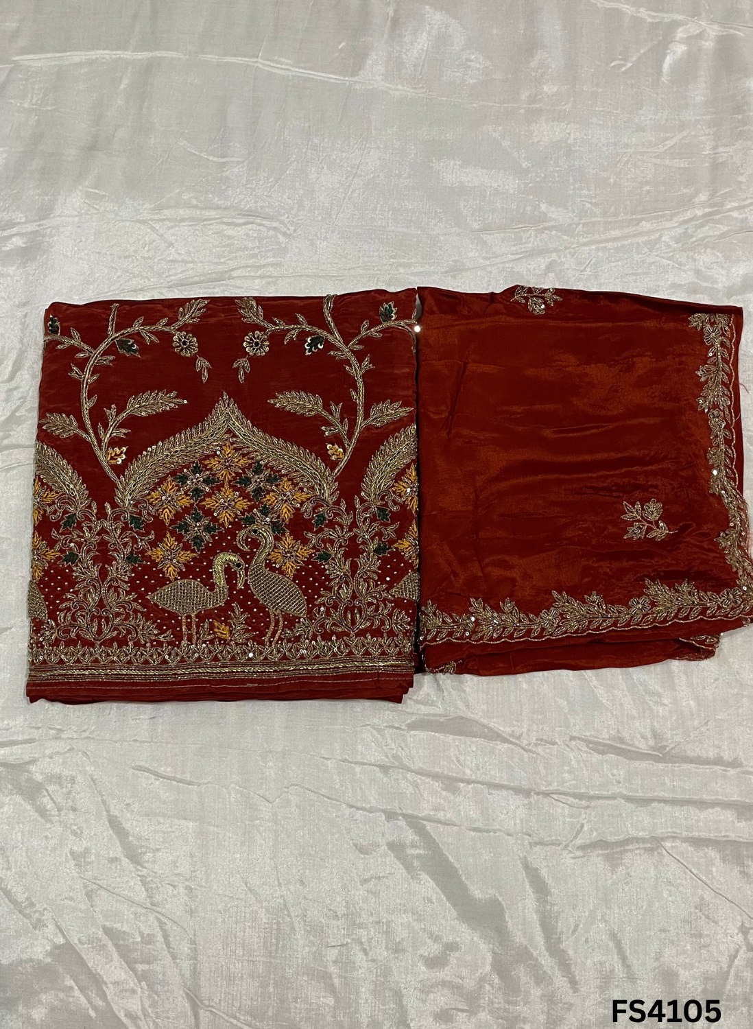 FS4105 | Handmade Bridal Suit | Silk Suit | Party Wear | wedding Suit | Ring Ceremony | Festival Suit |