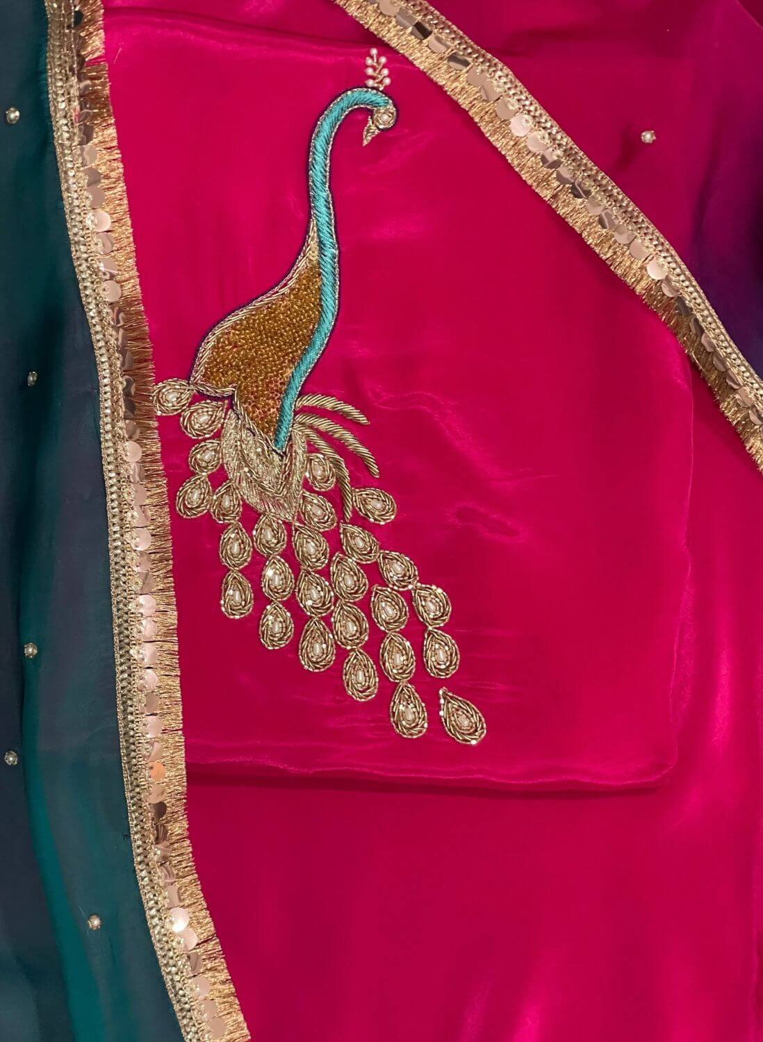 FS476 | Hot pink Crepe| Crepe Suit | Wedding | Party Wear | Ring Ceremony | Festival Suit | Allover suit | F9HAAA
