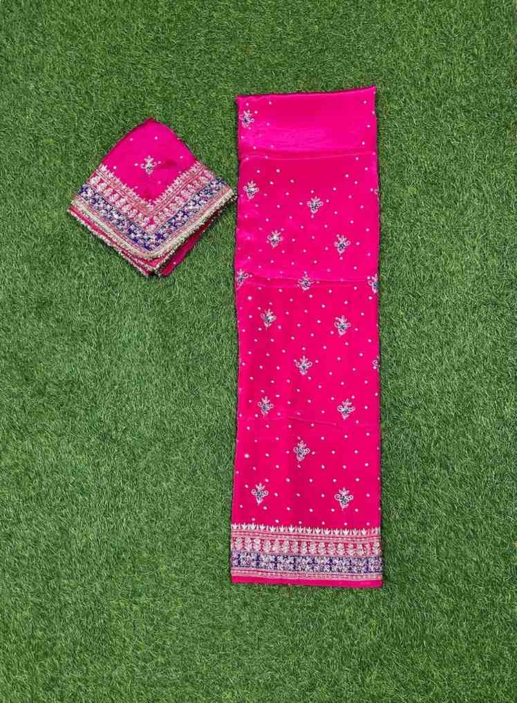 Hot pink Crepe | Crepe Suit | Wedding | Party Wear | Ring Ceremony | Festival Suit |