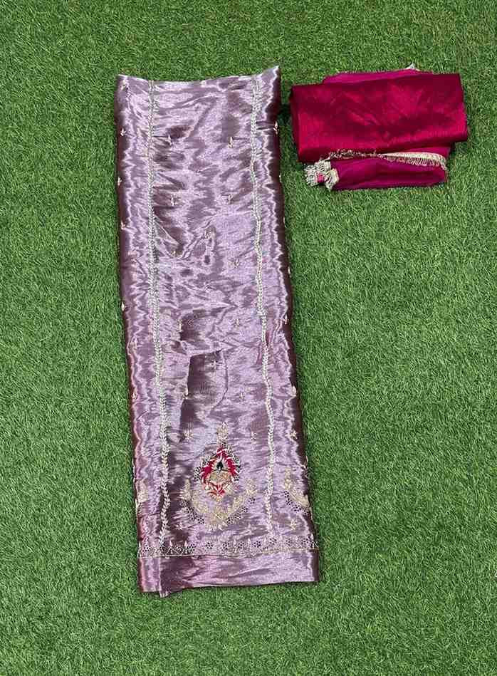 FS150 | Light wine Glass Shimmer Suit | Party Wear | Wedding | Jaggo | Ring Ceremony | Festival |