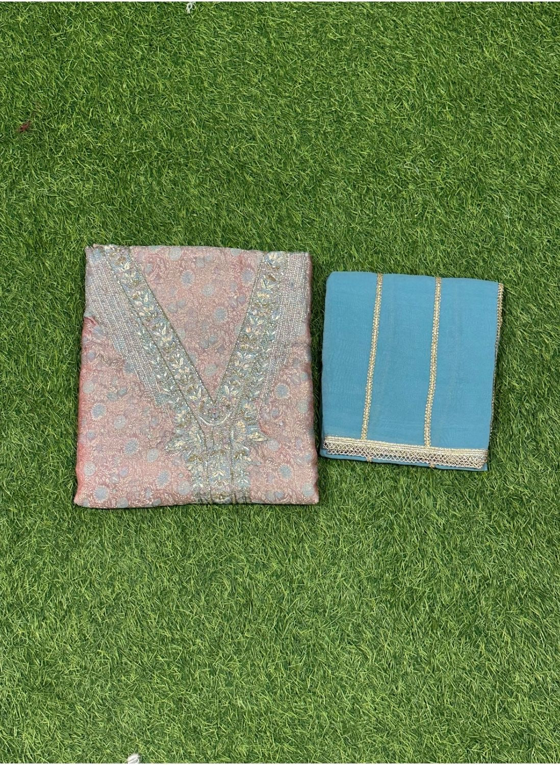 Mehandi colour Banarsi Silk Suit | Party Wear | Wedding | Ring Ceremony | Festival | Bridal |