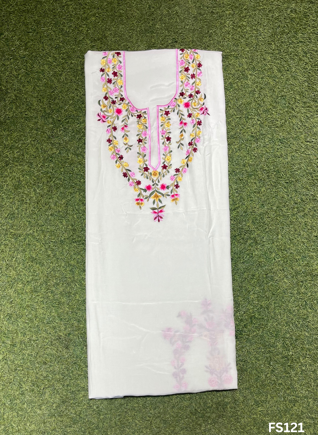 FS121 | Light Pista | Muslin Cotton Suit | Casual wear | Summer Suits | Regular wear |