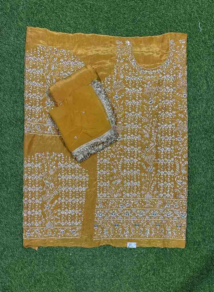 Musterd Shimmer Suit | Party Wear | Wedding | Jaggo | Ring Ceremony | Festival | FS104