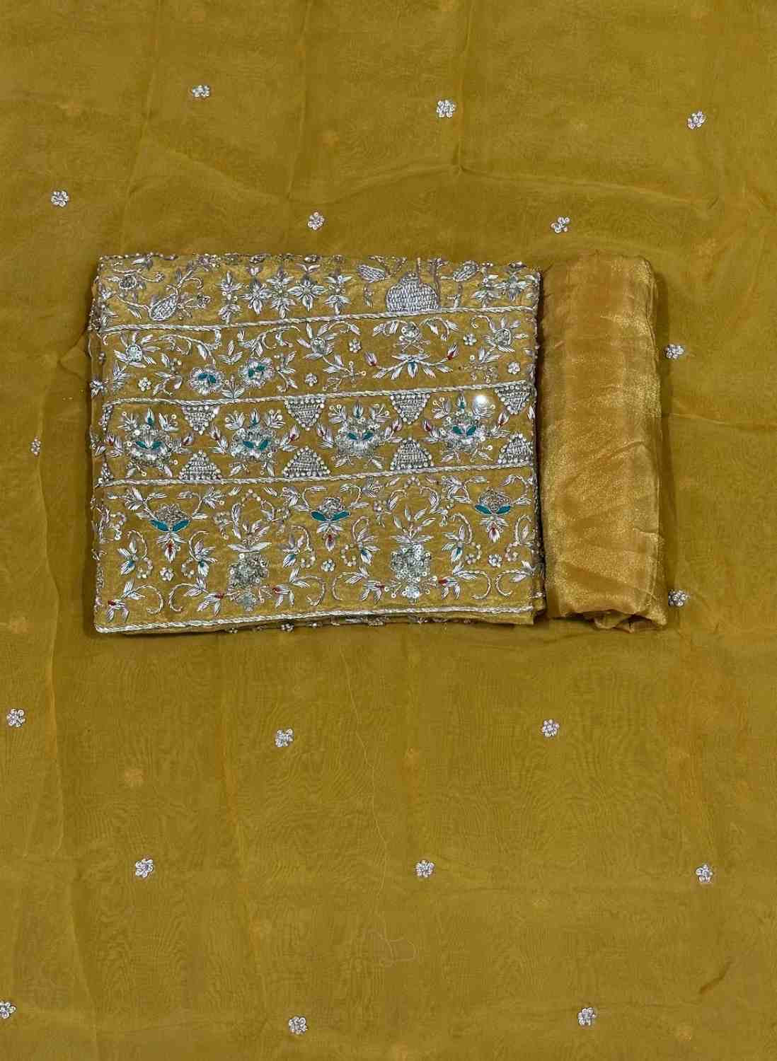 Musterd Shimmer Suit | Party Wear | Wedding | Jaggo | Ring Ceremony | Festival | FS104