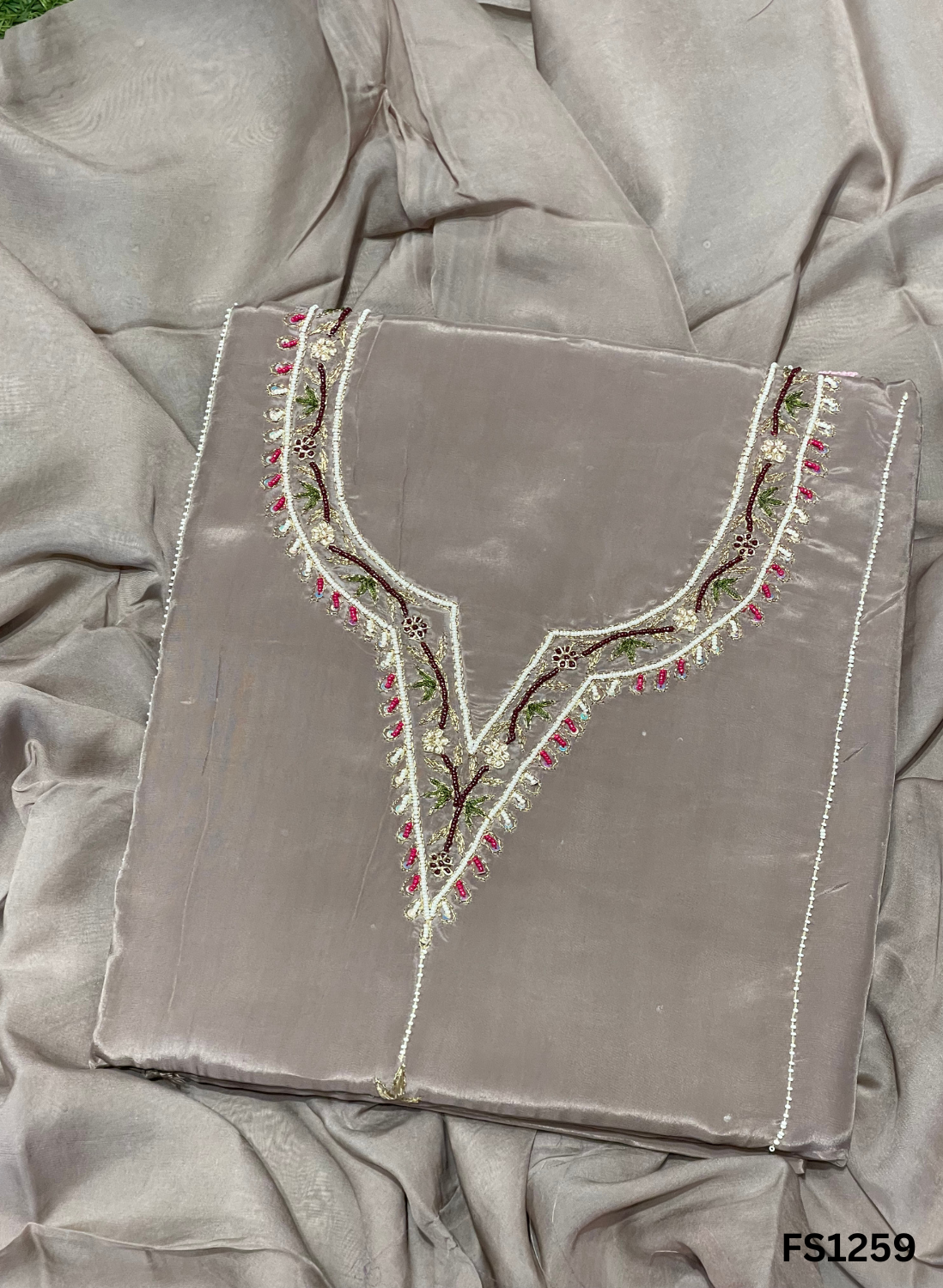FS1259 | Organza Silk | Suit | Wedding | Party Wear | Ring Ceremony | Festival Suit | Allover suit