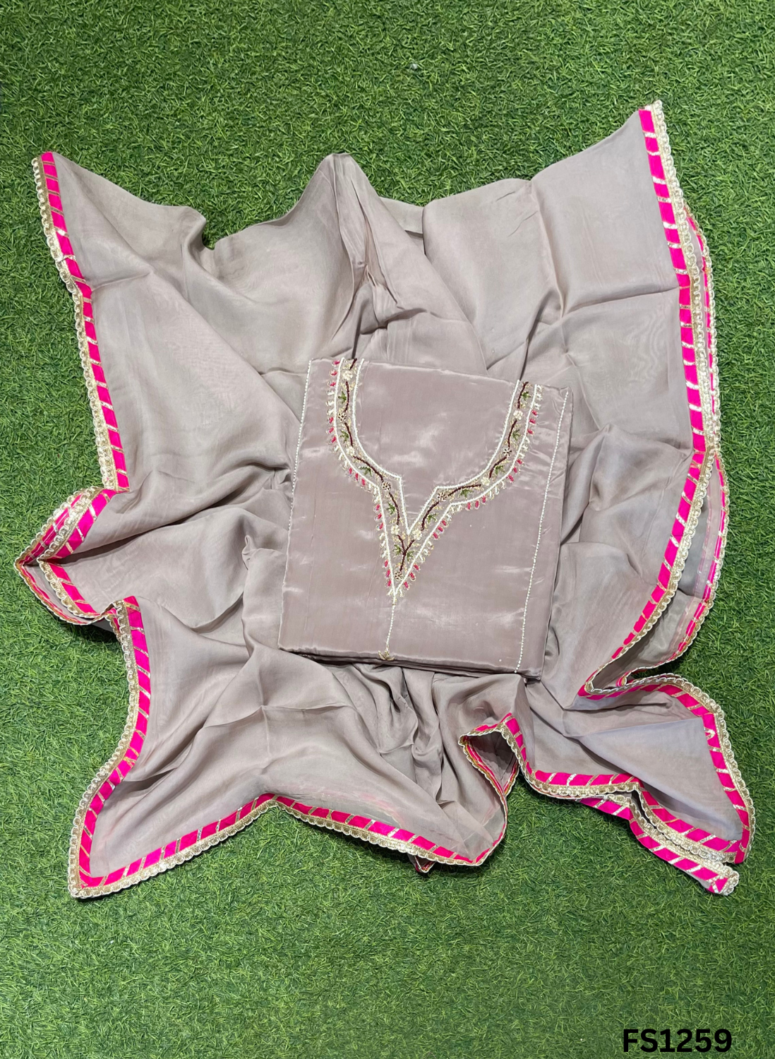 FS1259 | Organza Silk | Suit | Wedding | Party Wear | Ring Ceremony | Festival Suit | Allover suit