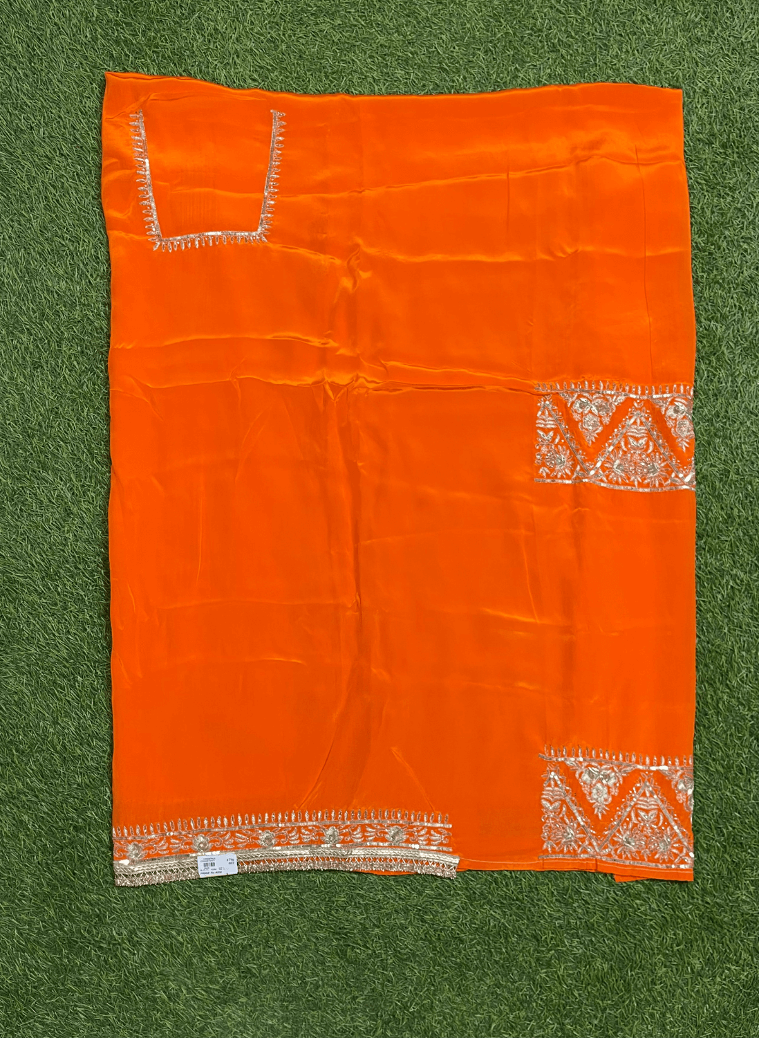 Orange Crepe | Crepe Suit | Wedding | Party Wear | Ring Ceremony | Festival Suit | FS033