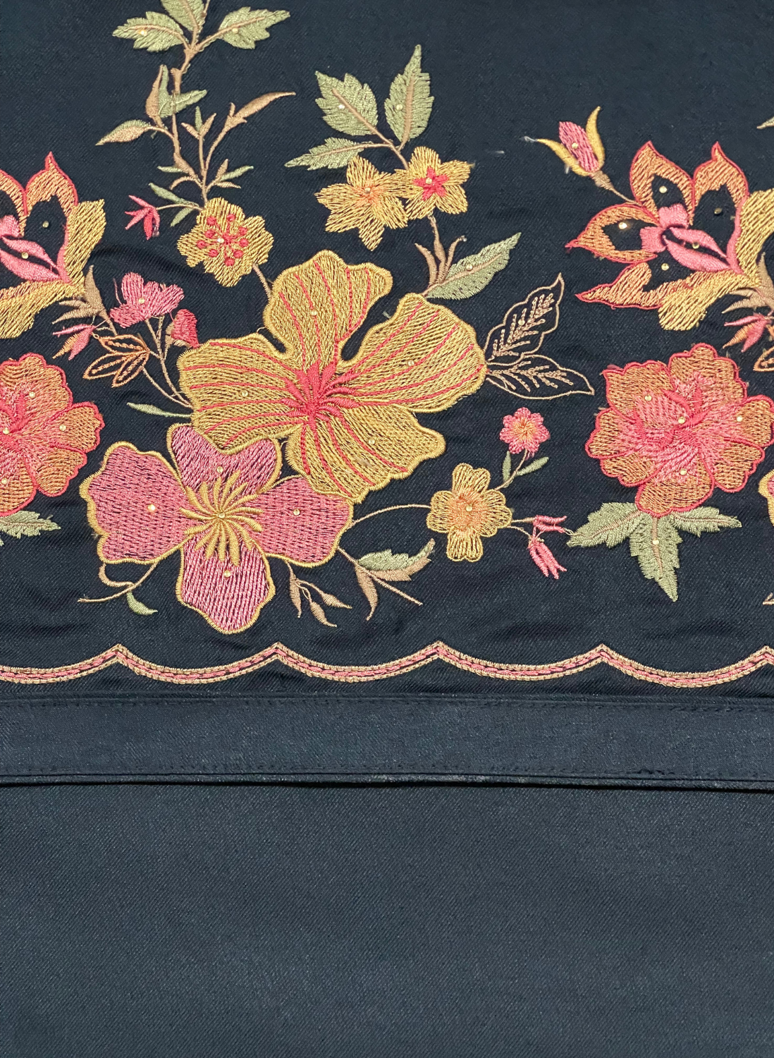 Pashmina Dark blue suite| Winter wear | Casual Wear | Regular Wear | Festival Suit | Allover suit