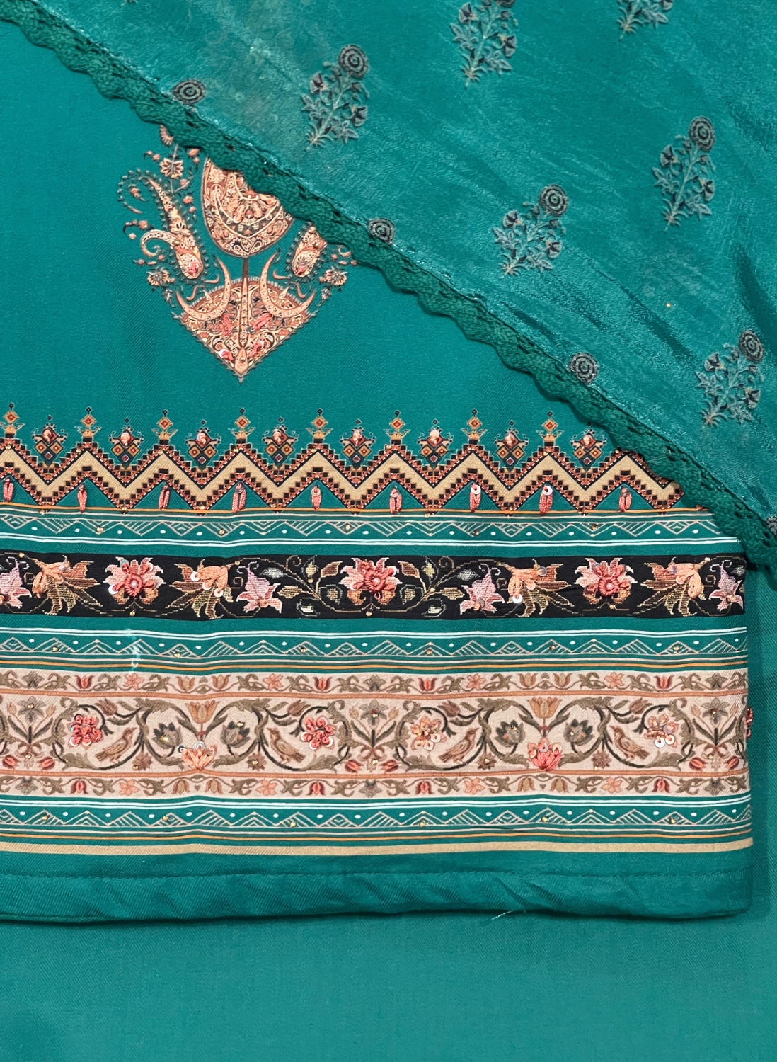 Peacock Pashmina Suite | Pashmina | Party Wear | Casual Wear | Winter Wear| Festival