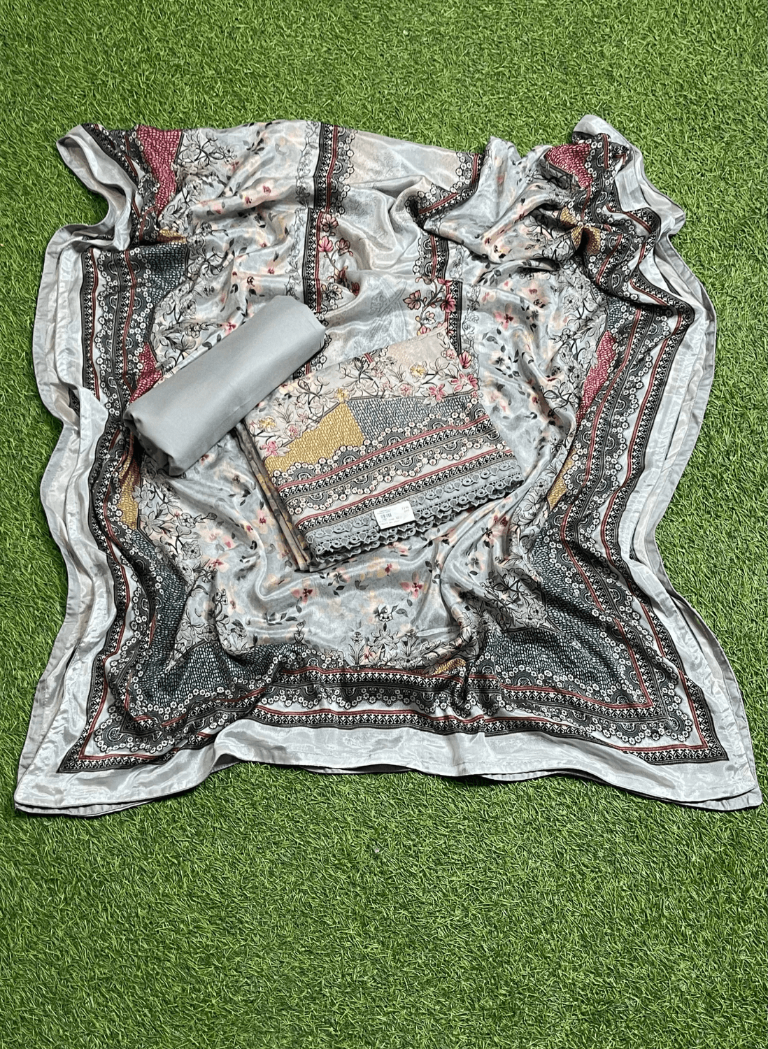 Gray | Pashmina Suit | Party Wear | Casual Wear | Winter Wear | Festival| FS