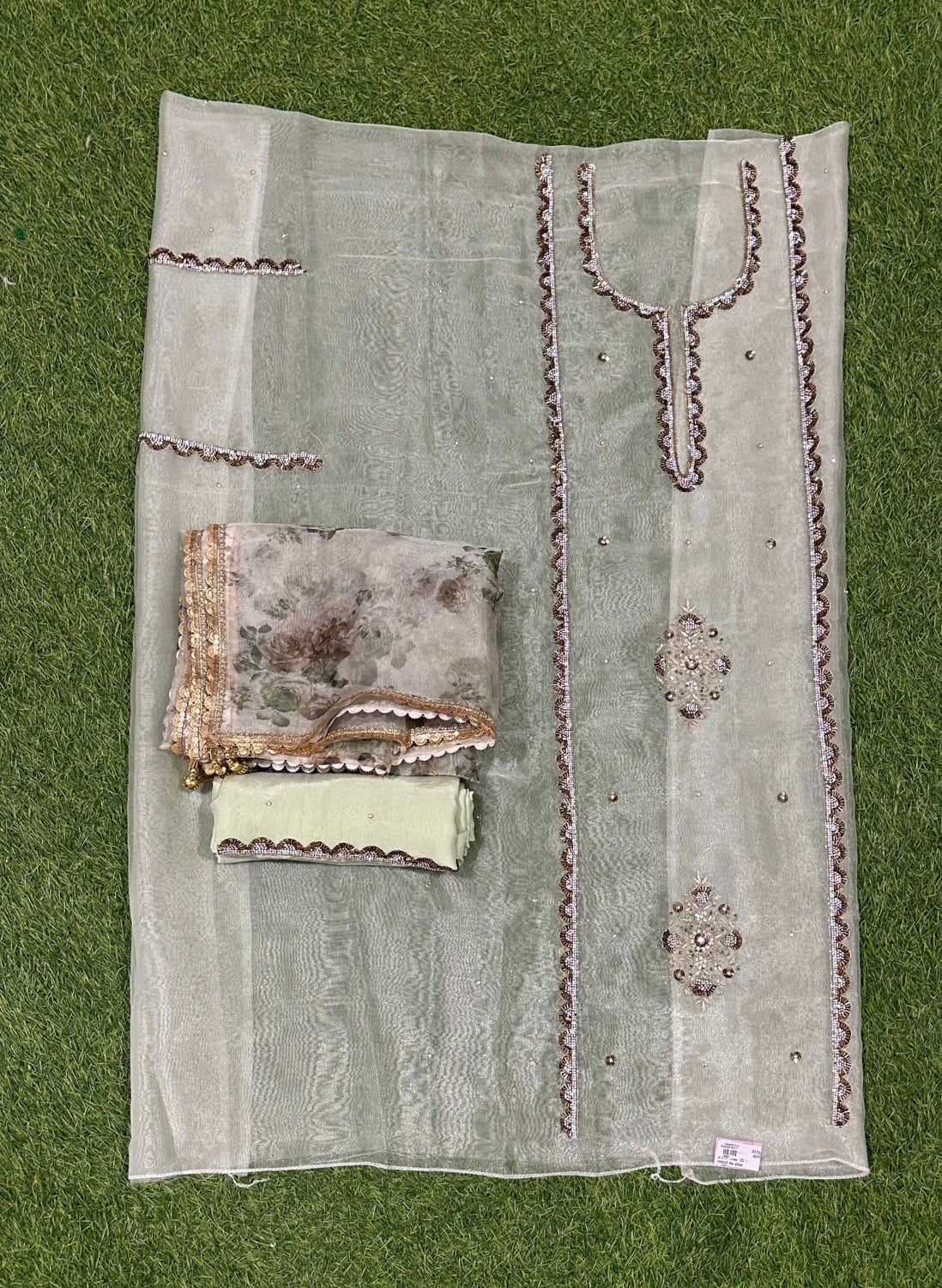 Pista Organza Suit | Party Wear | Wedding | Jaggo | Ring Ceremony | Festival |