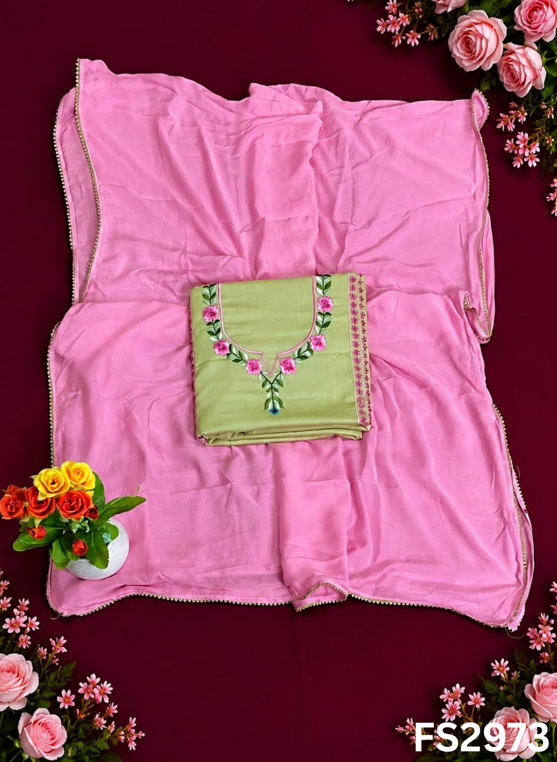 FS2973 | Pure Cotton Suit | Casual wear | Summer Suits | Regular wear