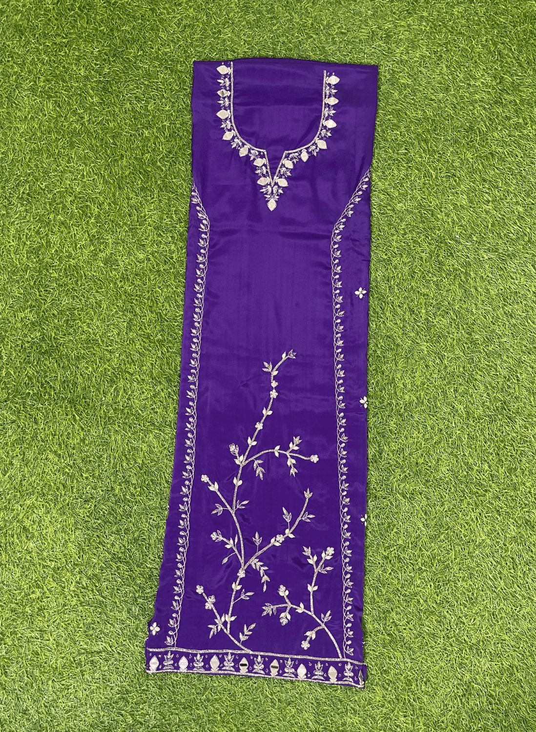 Purple Crepe | Crepe Suit | Wedding | Party Wear | Ring Ceremony | Festival Suit | Allover suit|