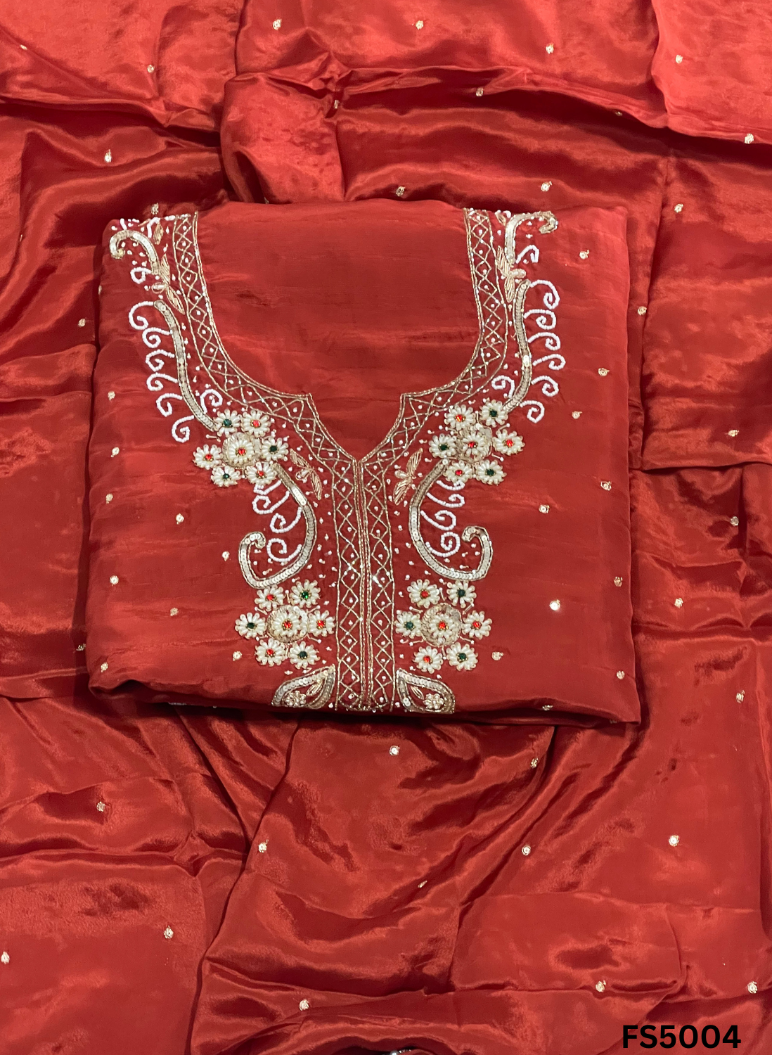 FS5004 | Raw Silk Suit | Party Wear | Ring Ceremony | Festival Suit | 