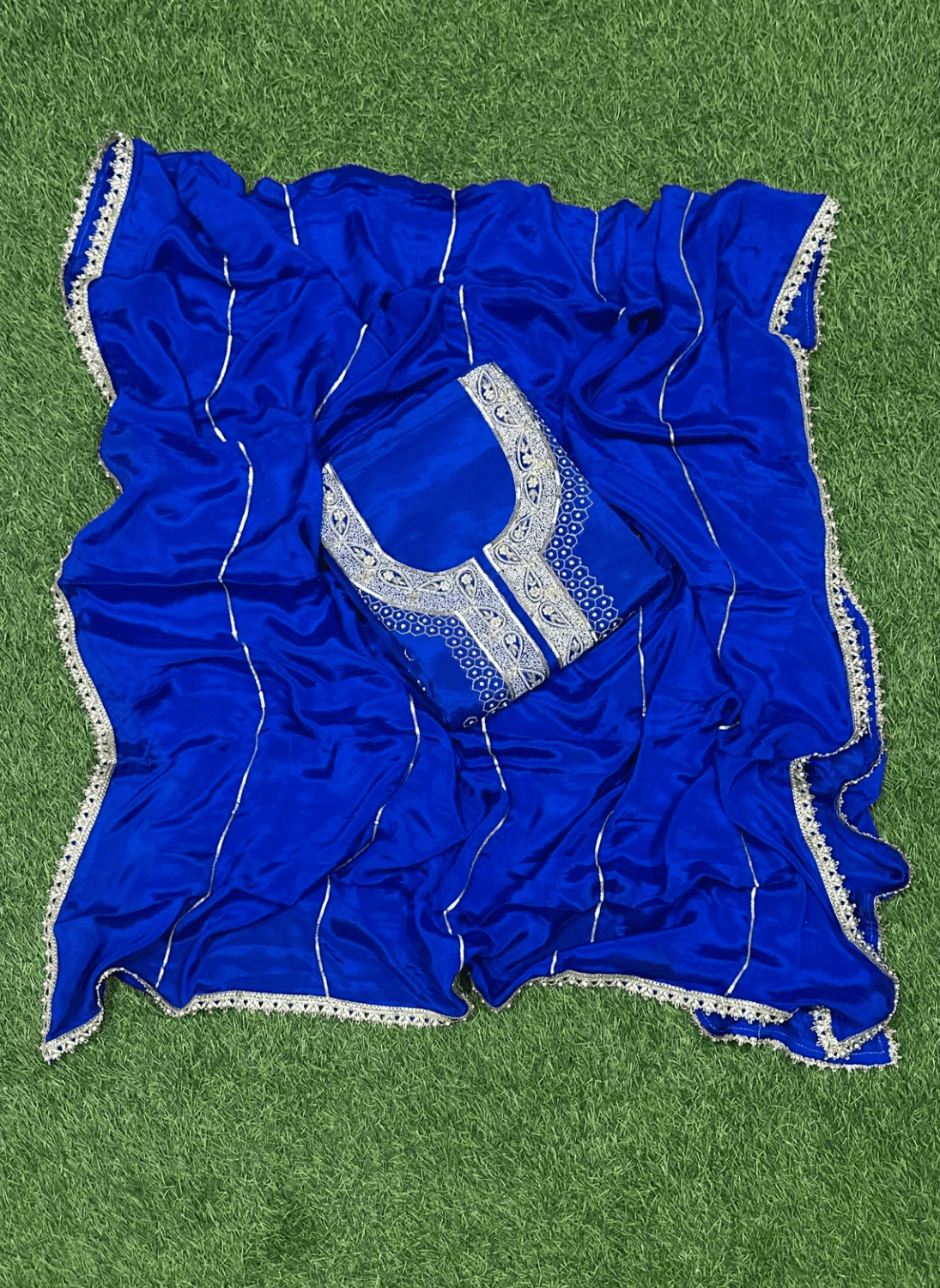 Royal blue Crepe | Crepe Suit | Wedding | Party Wear | Ring Ceremony | Festival Suit| FS003