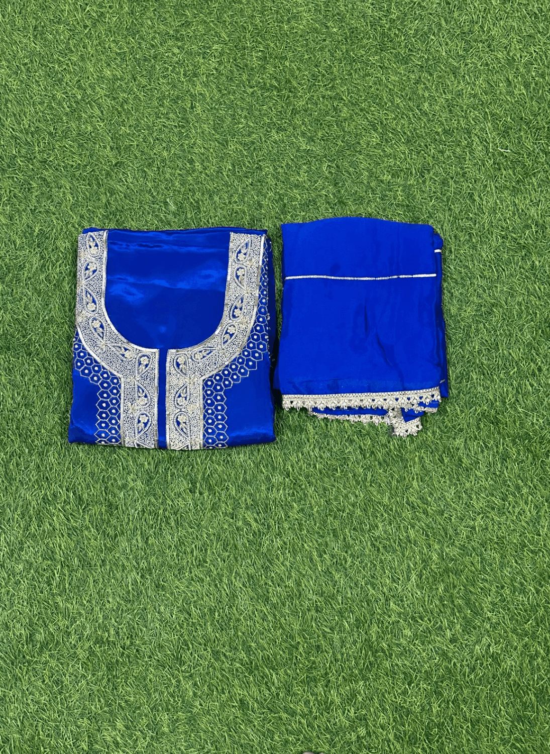 Royal blue Crepe | Crepe Suit | Wedding | Party Wear | Ring Ceremony | Festival Suit| FS003
