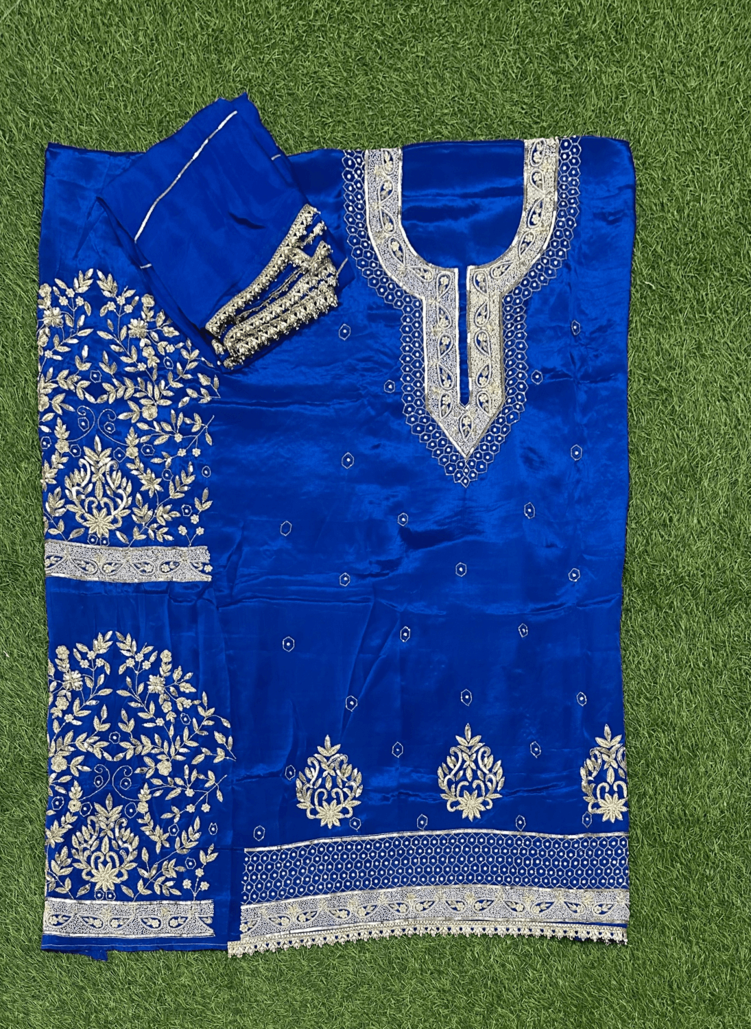 Royal blue Crepe | Crepe Suit | Wedding | Party Wear | Ring Ceremony | Festival Suit| FS003