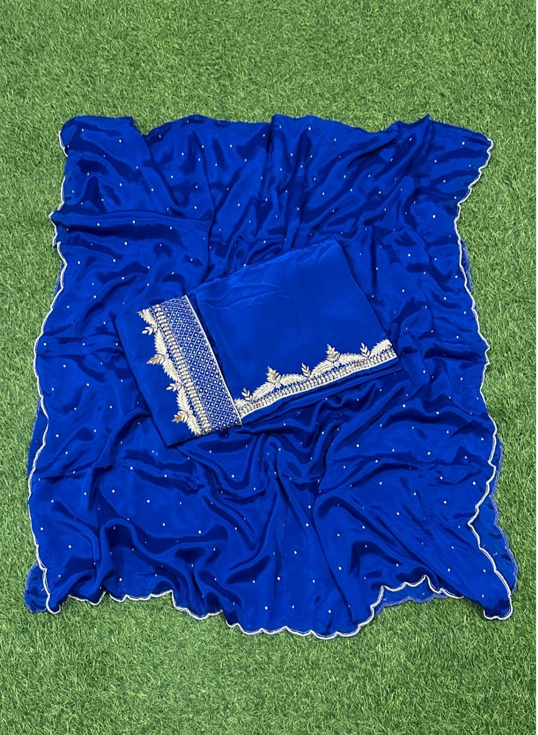 Royal blue | Crepe Suit | Wedding | Party Wear | Casual wear | Festival Suit | | FS009