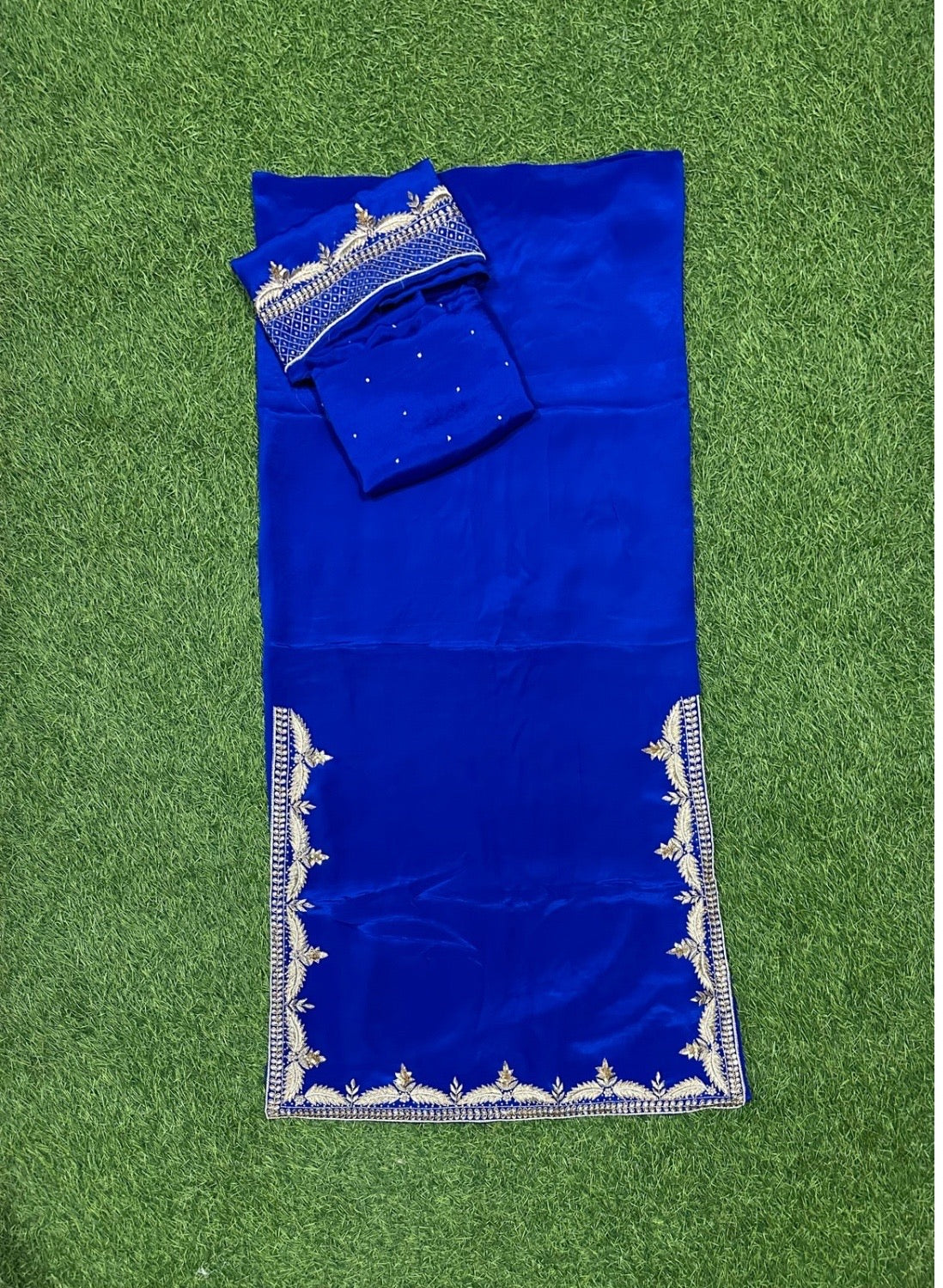 Royal blue | Crepe Suit | Wedding | Party Wear | Casual wear | Festival Suit | | FS009