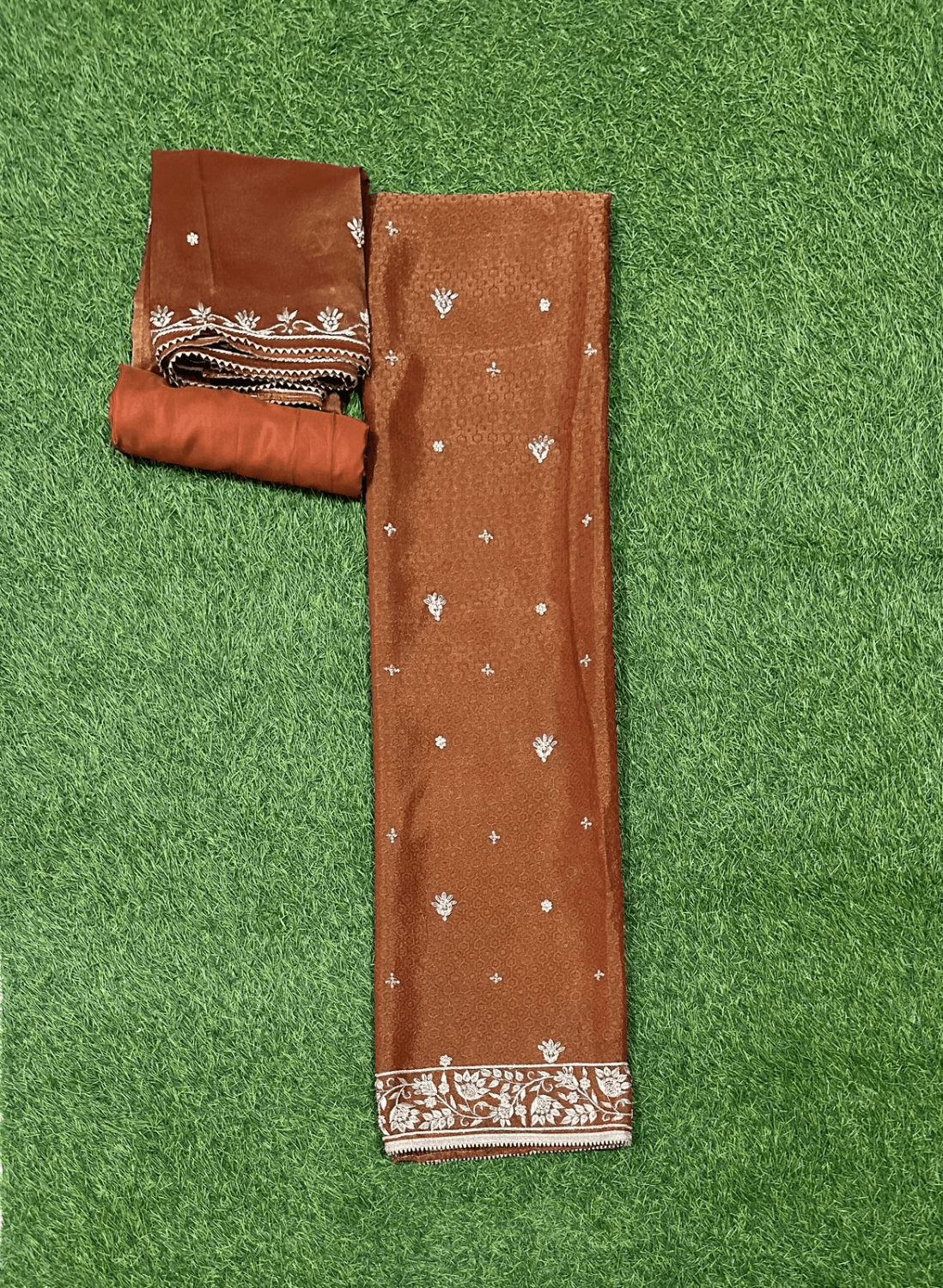 Rust Shimmer Suit | Party Wear | Wedding | Jaggo | Ring Ceremony | Festival|