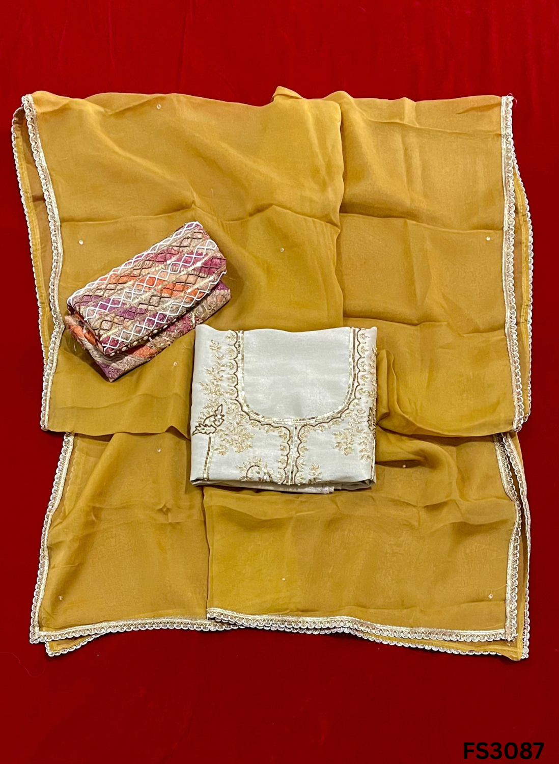 FS3087 | Shimmer Suit | 3rd | Party Wear | Wedding | Jaggo | Ring Ceremony | Festival |