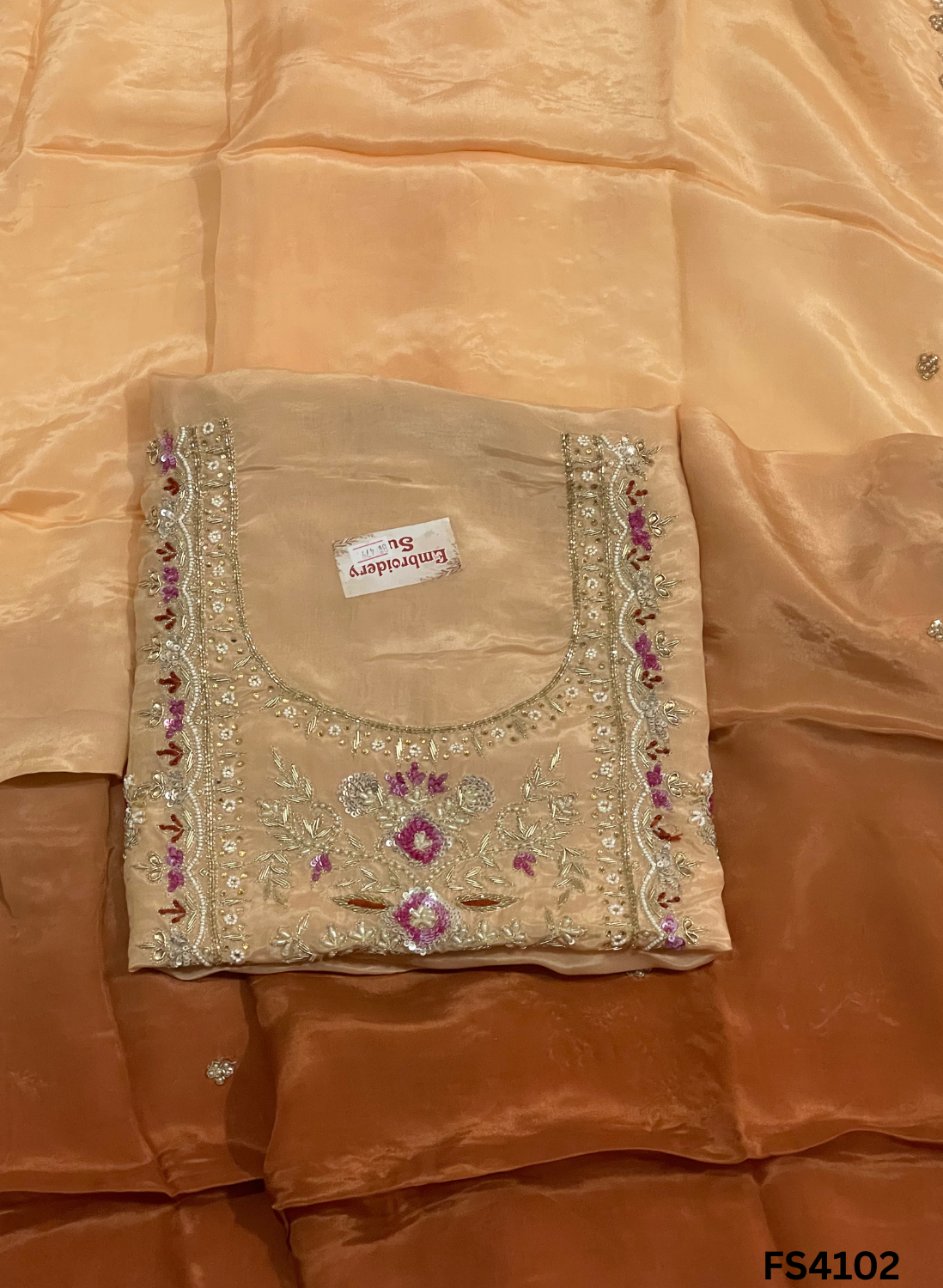 FS4102 | Silk Suit | Double Suit | Party Wear | Ring Ceremony | Festival Suit |