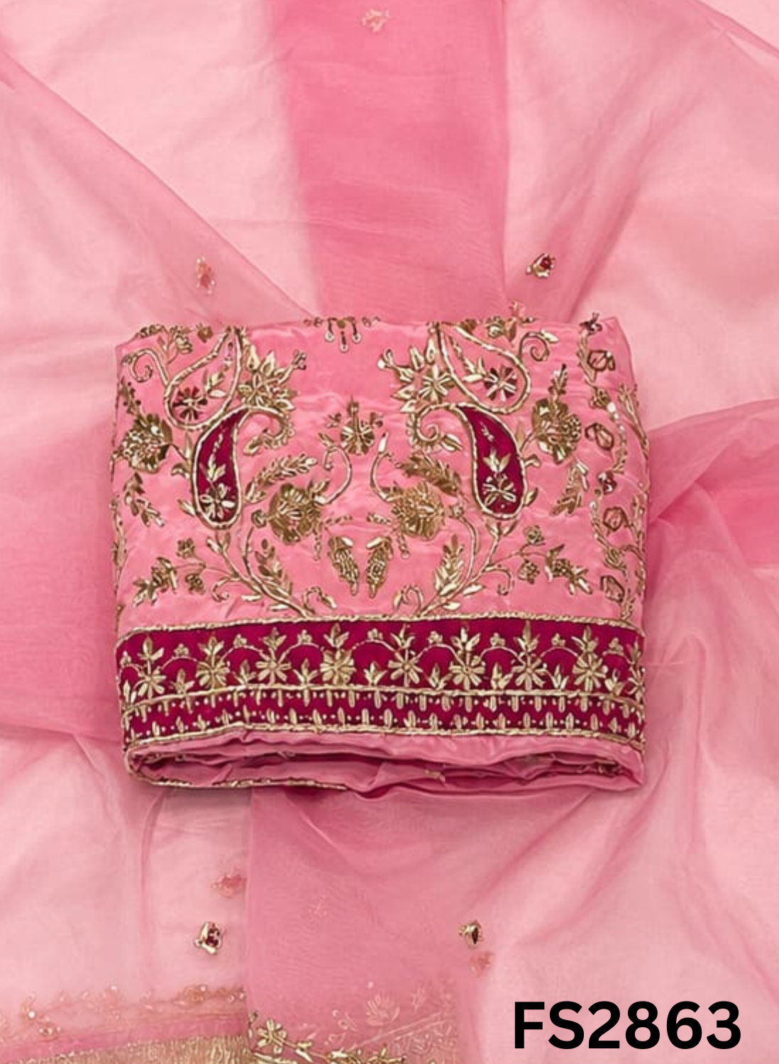 FS2863 | Silk Suit | Wedding | Party Wear | Ring Ceremony | Festival Suit | Allover suit