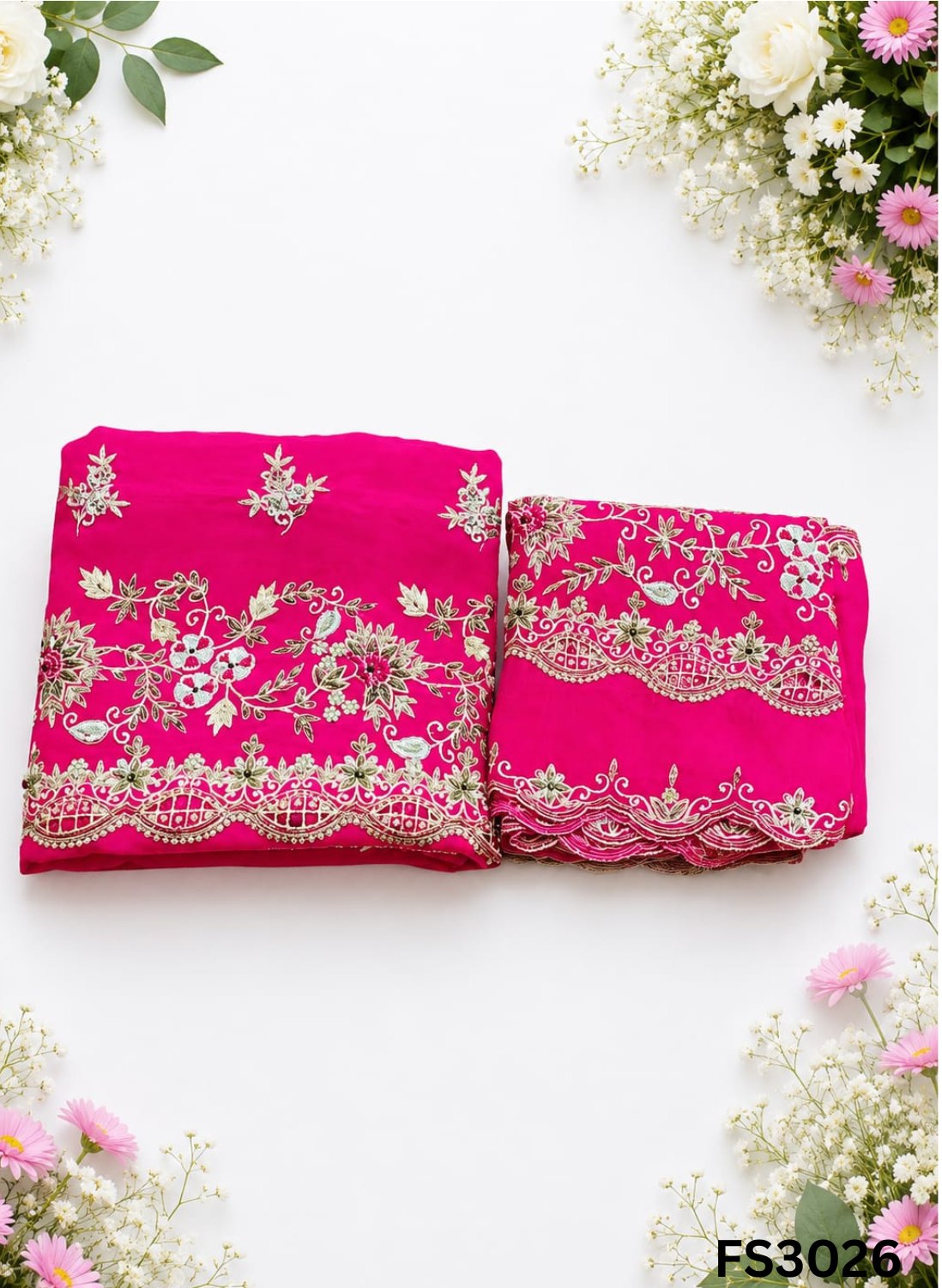 FS3026 | Silk Suit | Wedding | Party Wear | Ring Ceremony | Festival Suit |