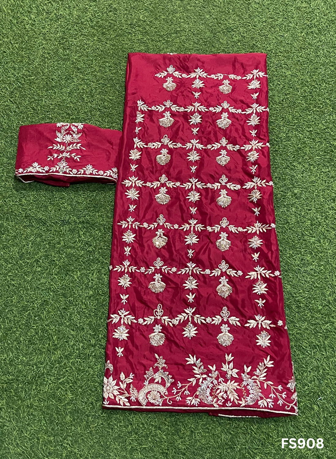 FS908 | Mehroon | Silk Suit | Wedding | Party Wear | Ring Ceremony | Festival Suit | Allover suit