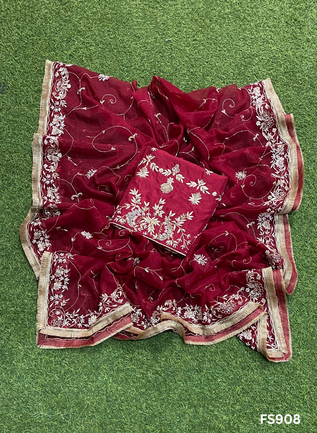 FS908 | Mehroon | Silk Suit | Wedding | Party Wear | Ring Ceremony | Festival Suit | Allover suit