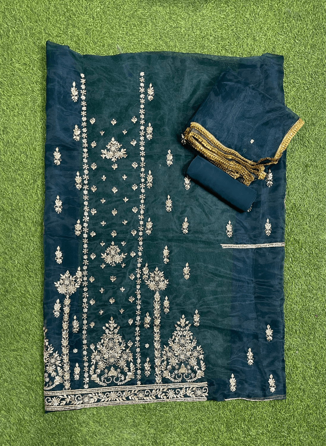 Navy Blue | Glass Shimmer Suit | Party Wear | Wedding | Jaggo | Ring Ceremony | Festival|