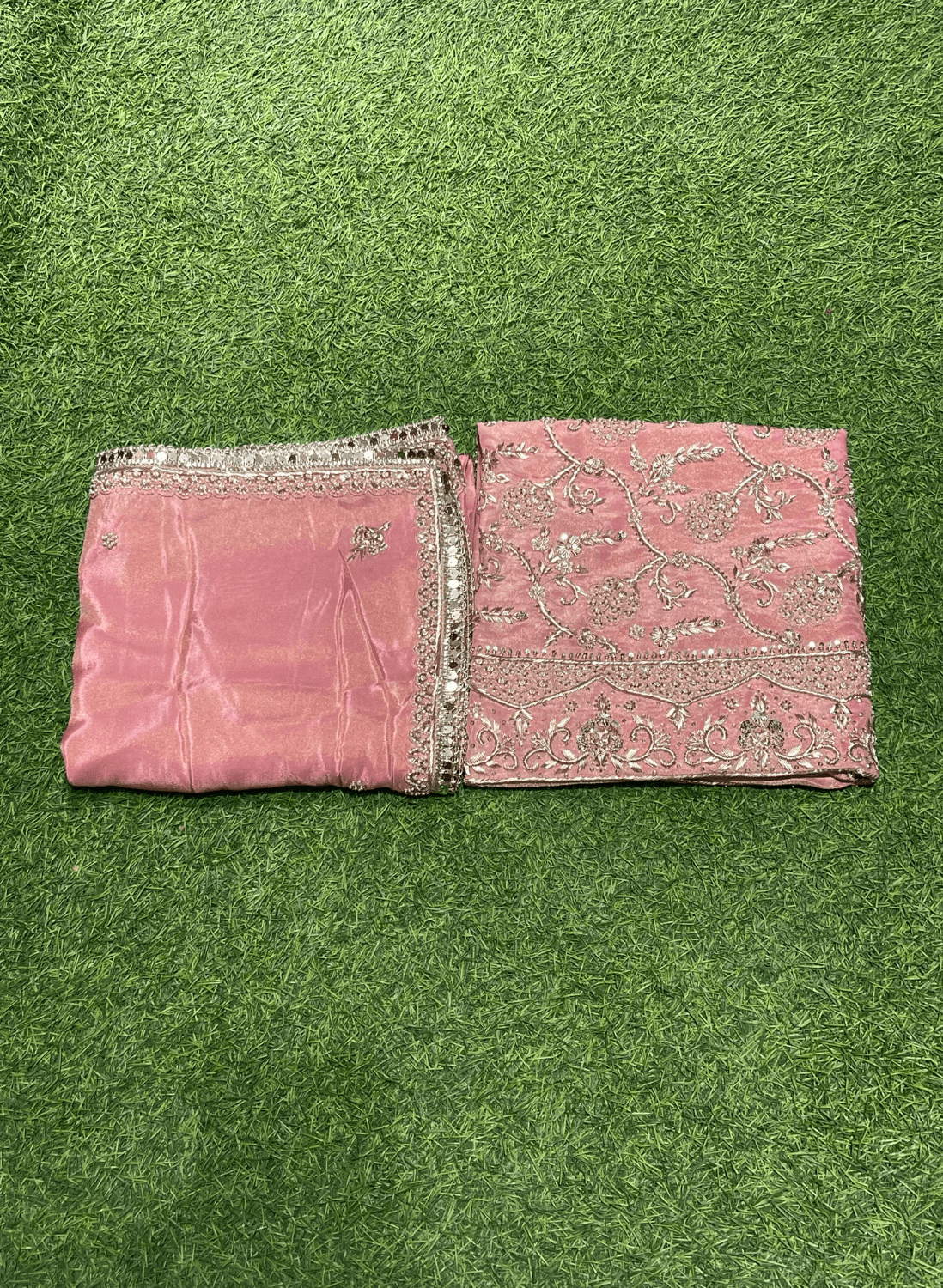 Peach Shimmer Suit | Party Wear | Wedding | Jaggo | Ring Ceremony | Festival | FS341