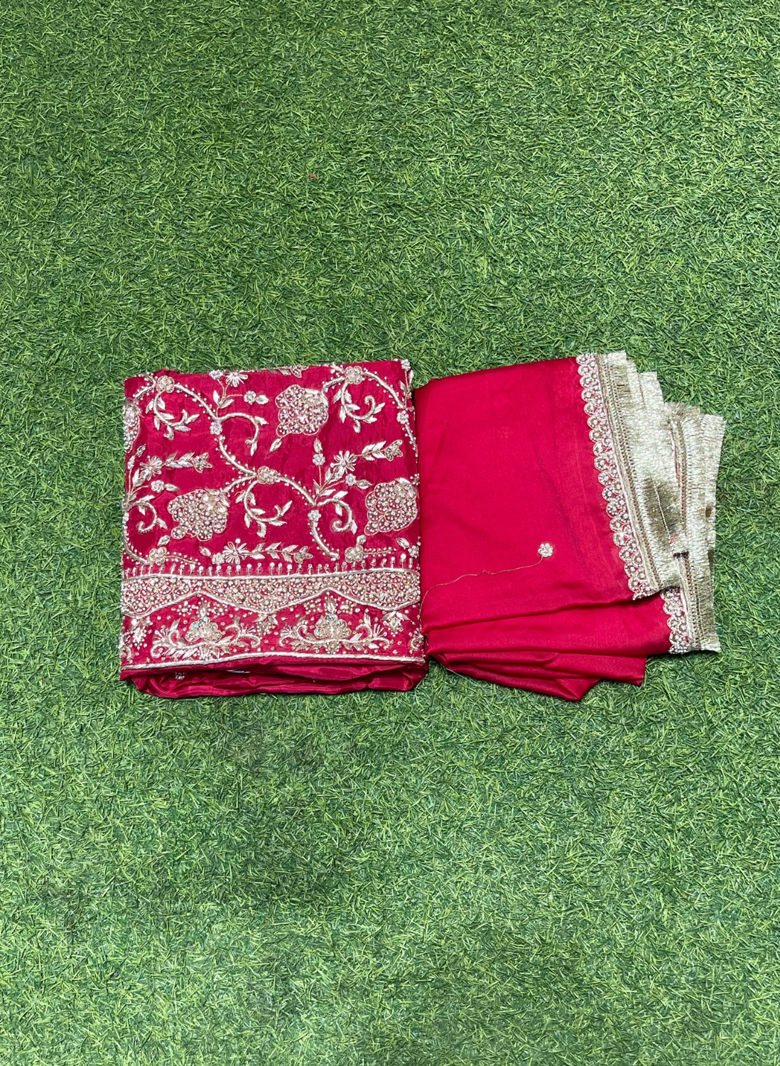 FS278 | Hot-Pink | Silk Suit | Party Wear | Wedding | Jaggo | Ring Ceremony | Festival | F99JFAA