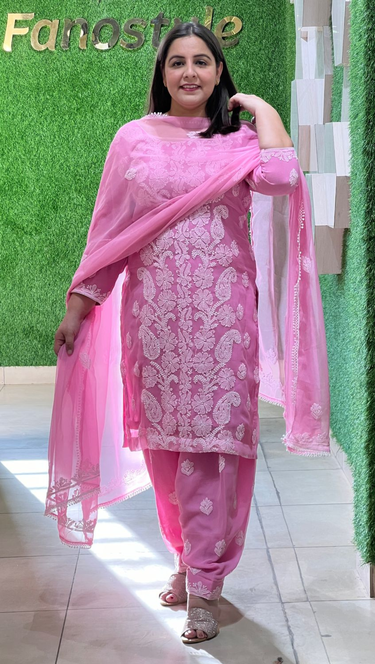 Georgette Suit | Party Wear | Wedding | Jaggo | Ring Ceremony | Festival | FS307