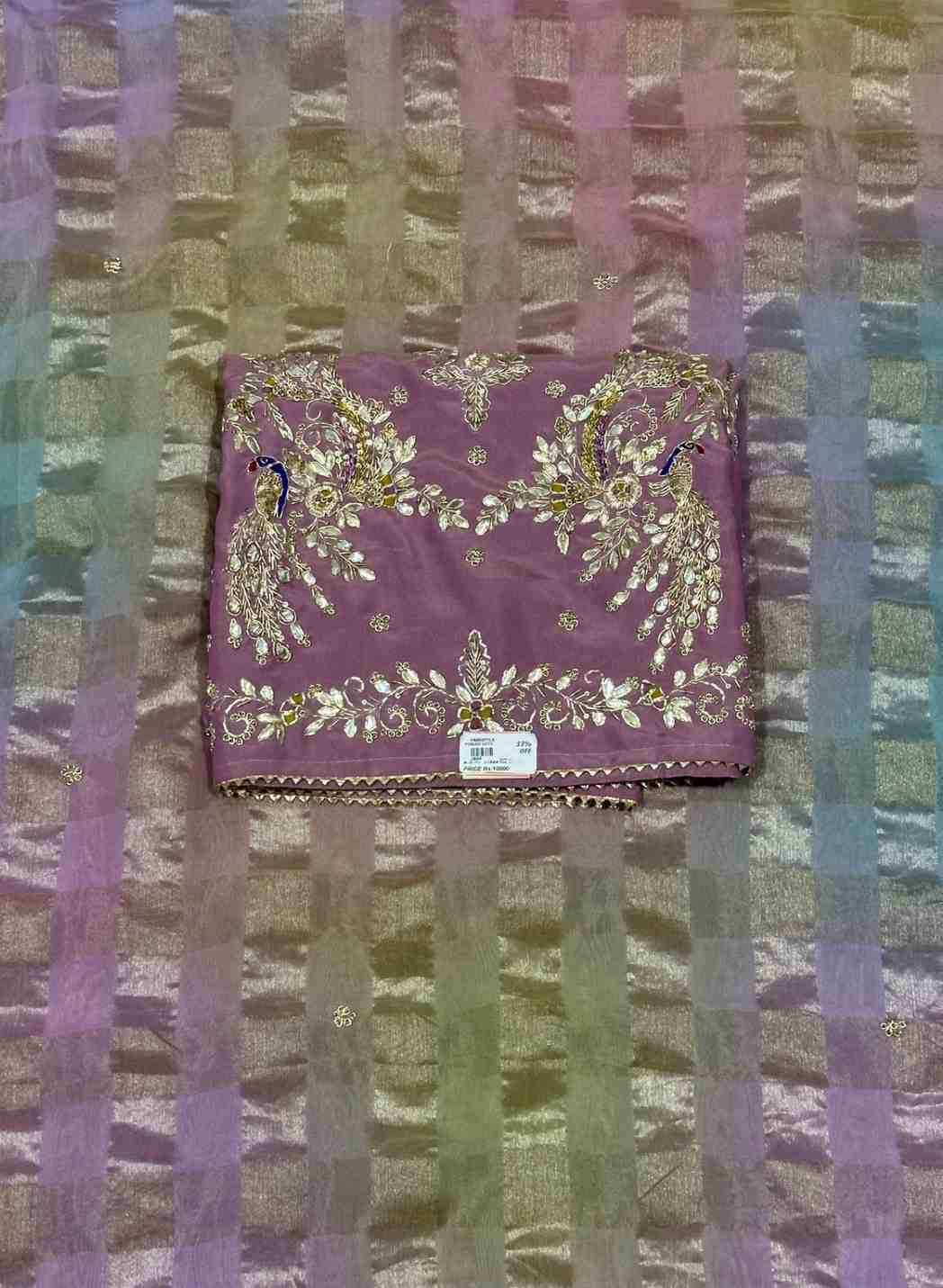 Onion shade Shimmer Suit | Party Wear | Wedding | | Jaggo | Ring Ceremony | Festival |
