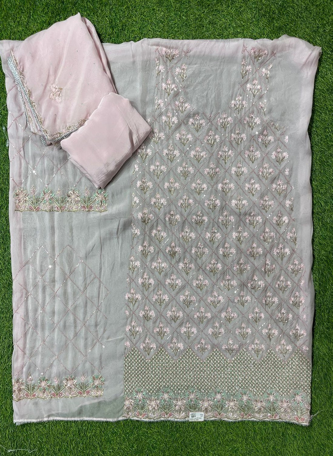 Organza Suit | Party Wear | Wedding | Jaggo | Ring Ceremony | Festival |