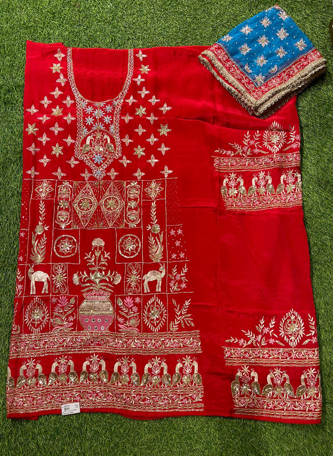 FS147 | Crepe Suit | Wedding | Party Wear | Ring Ceremony | Bridal|