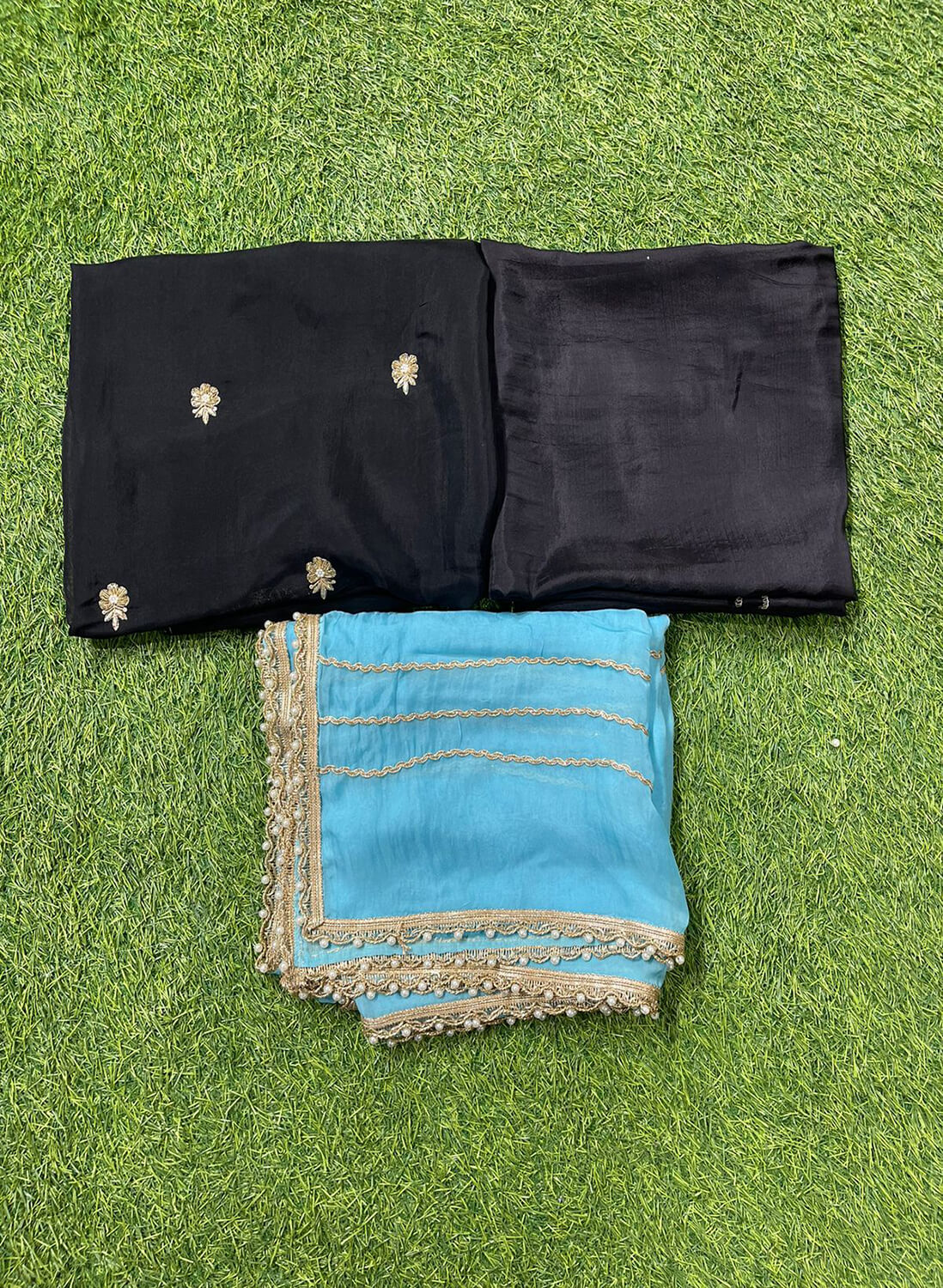 Black | Organza Suit | Wedding | Party Wear | Jaggo | Festival | Casual Wear |