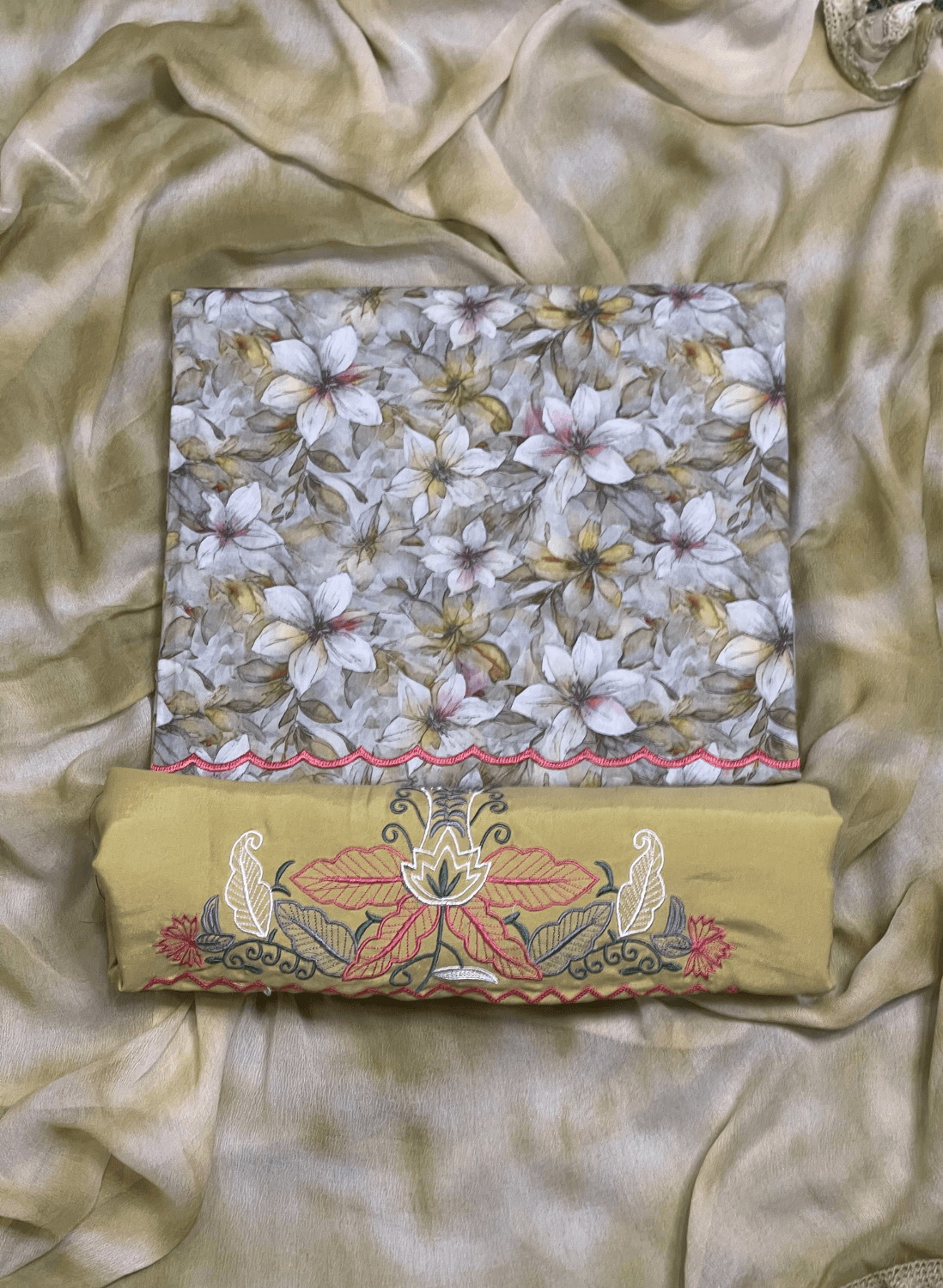 Light Mehandi | Cotton Suit | Casual wear | Summer Suits | Regular wear| FS437