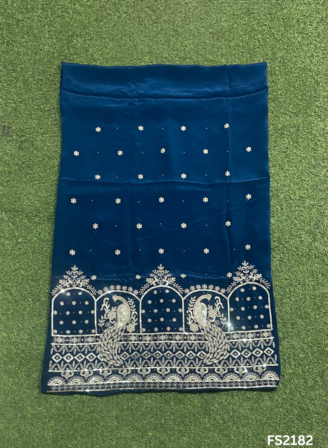 FS2182 | Peacock | Crepe Suit | Kurti-Lehnga | Party Wear | Wedding | Jaggo | Ring Ceremony | Festival