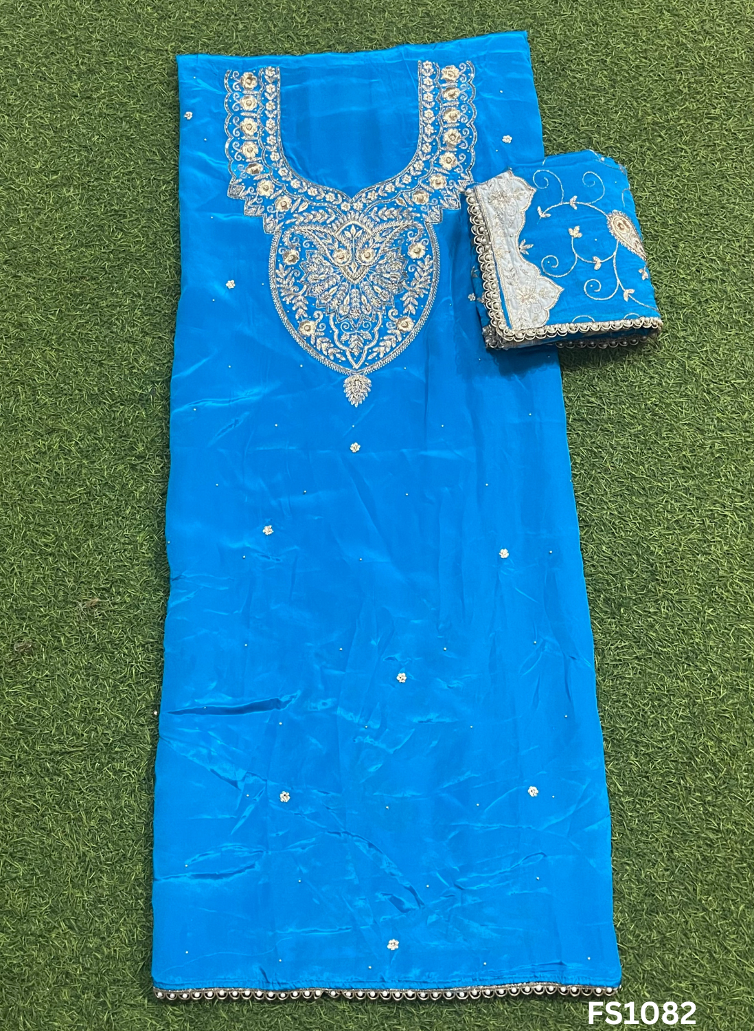 FS1082 | Crepe Suit | Wedding | Party Wear | Ring Ceremony | Festival Suit | Allover suit |